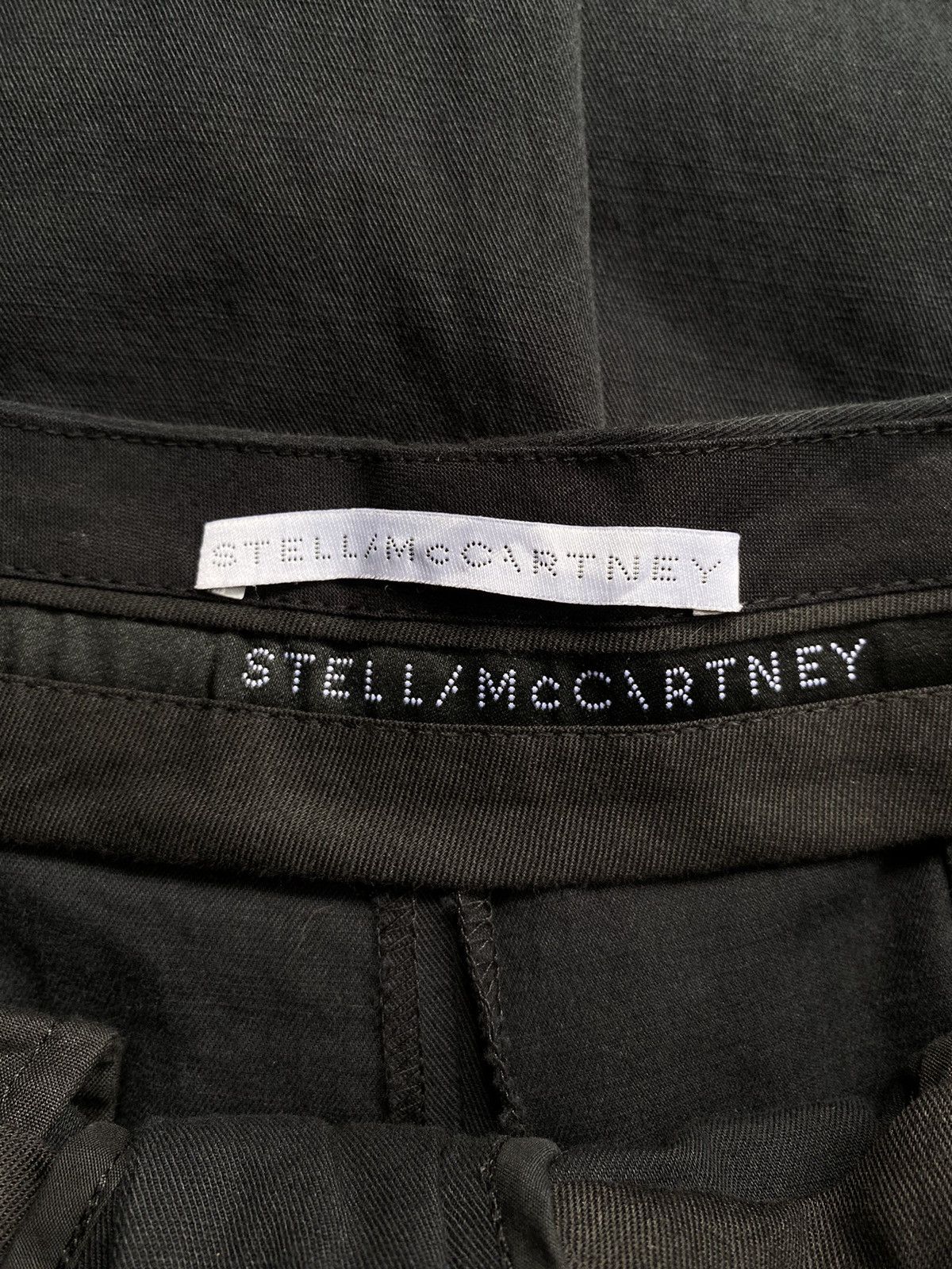 Stella McCartney STELLA/MCCARTNEY Black Cargo Pants with Zipper Pockets Size 29" - 3 Thumbnail