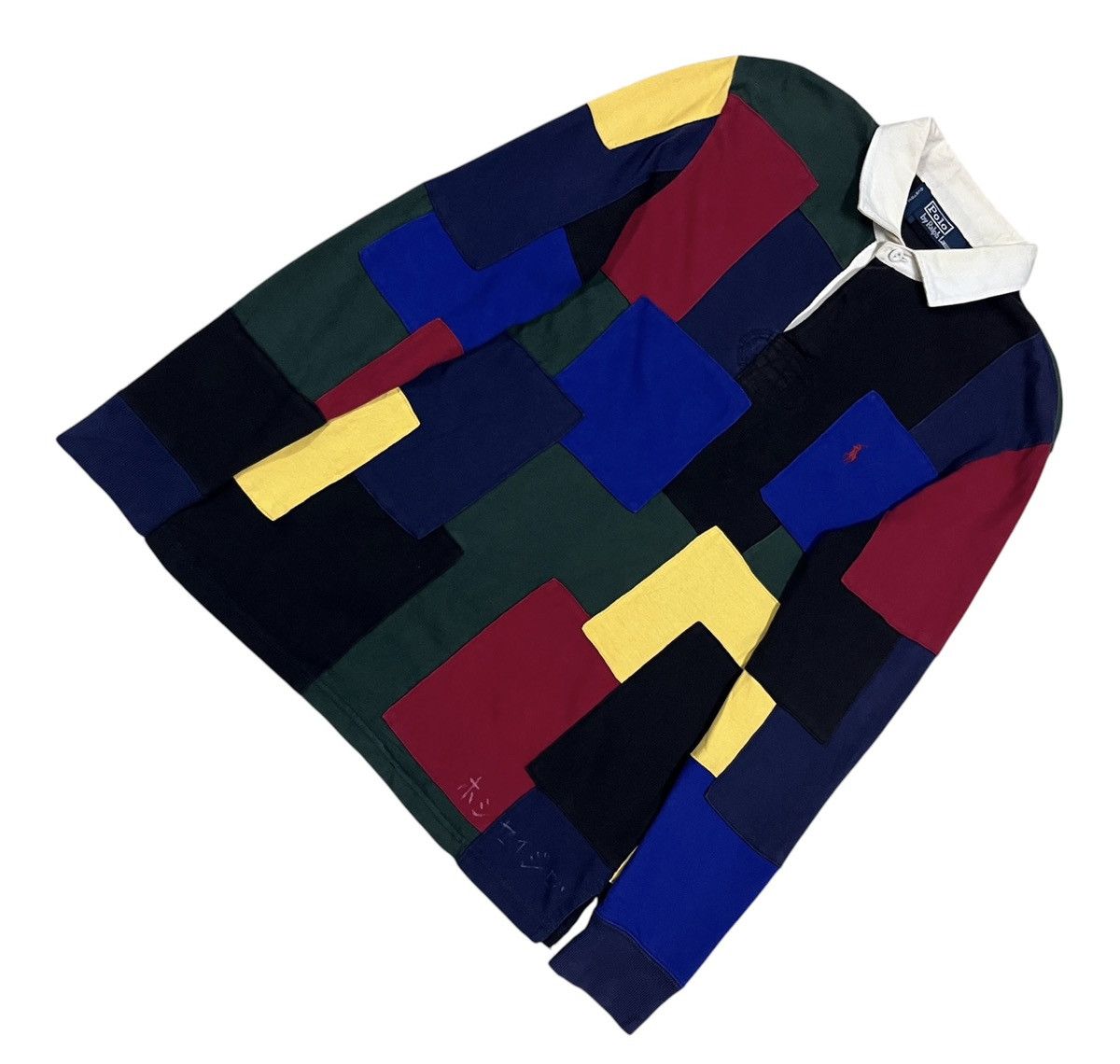 Polo Ralph Lauren Vintage Polo ralph lauren rugby patchwork Size US L / EU 52-54 / 3 - 2 Thumbnail