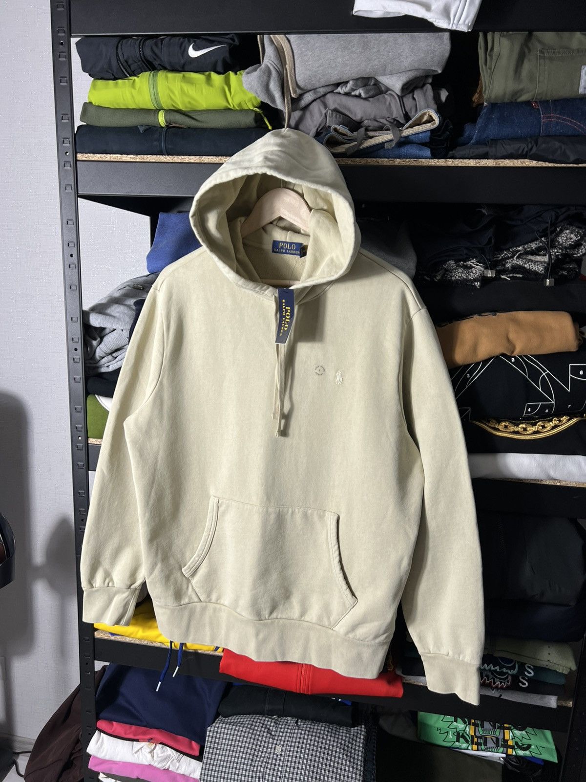 Polo Ralph Lauren 🤍 NWT Polo Ralph Lauren Loopback Fleece Hoodie Tan Size L Size US L / EU 52-54 / 3 - 1 Thumbnail
