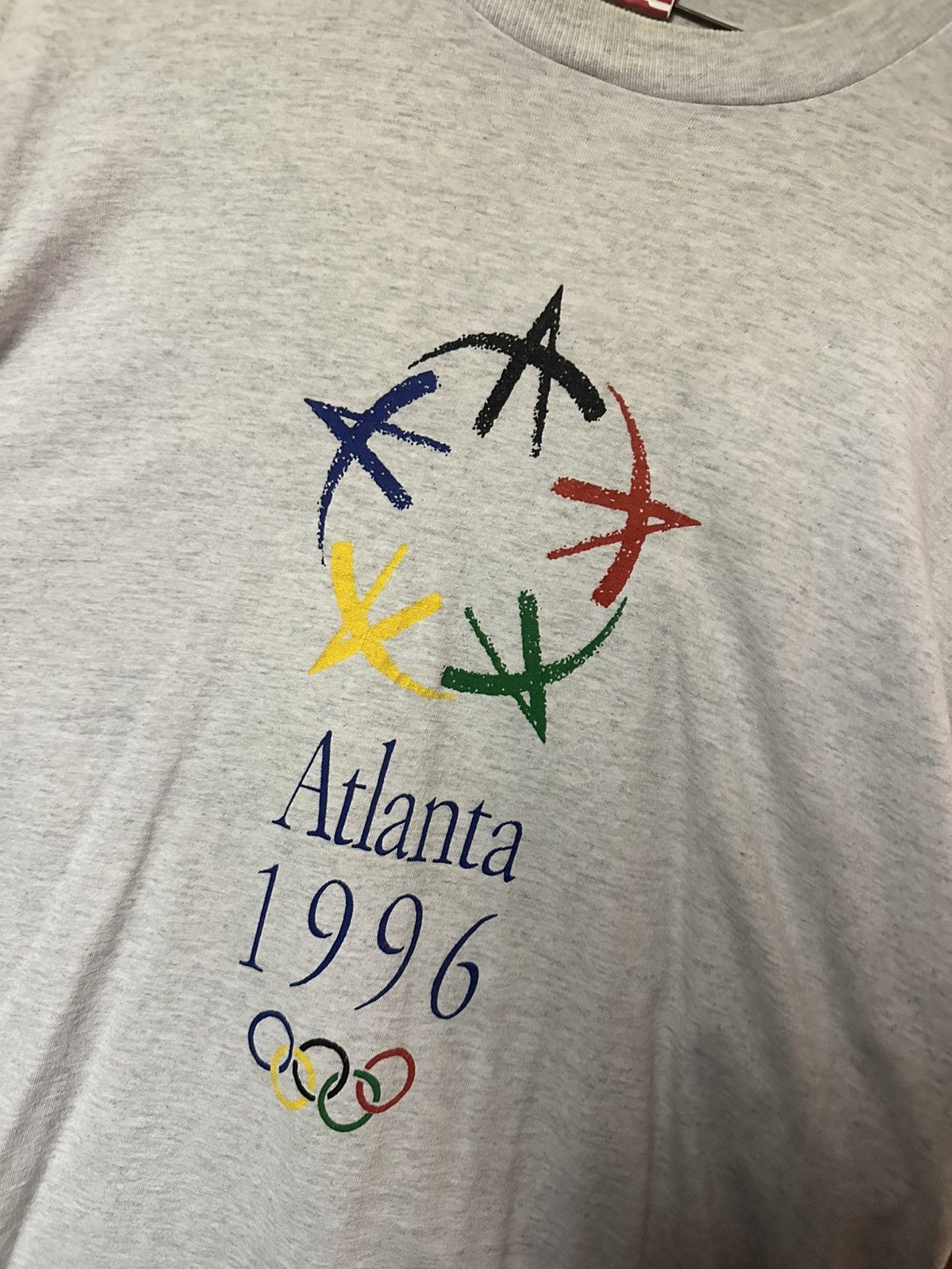 Vintage Vintage 96’ Atlanta Olympics Made in USA Fruit of the Loom Size US XL / EU 56 / 4 - 2 Thumbnail