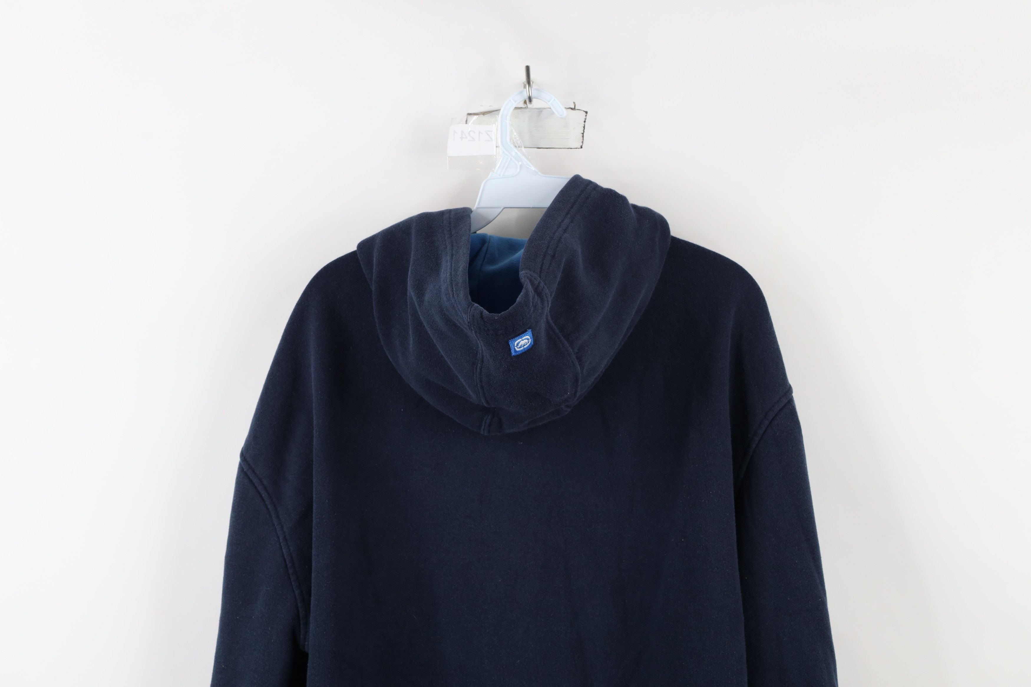 Ecko Unltd. × Vintage Vintage Y2K Ecko Unlimited Spell Baggy Full Zip Hoodie Blue Size US L / EU 52-54 / 3 - 15 Thumbnail