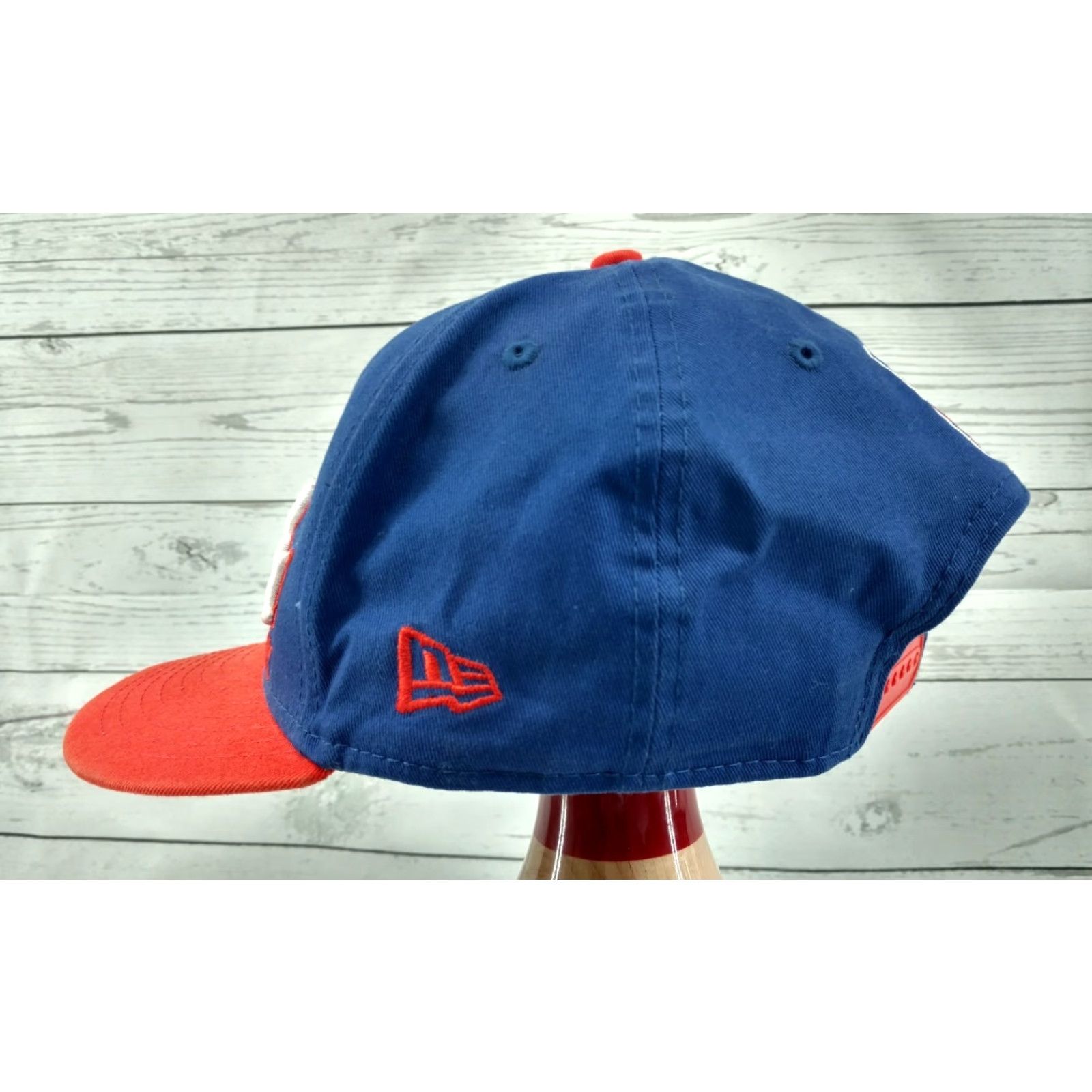 New Era New Era NBA 9Fifty Snapback Headwear New York Knicks Blue Orange Mens Adjustable Snapback Headwear 9Fifty NBA Knicks Size ONE SIZE - 5 Thumbnail