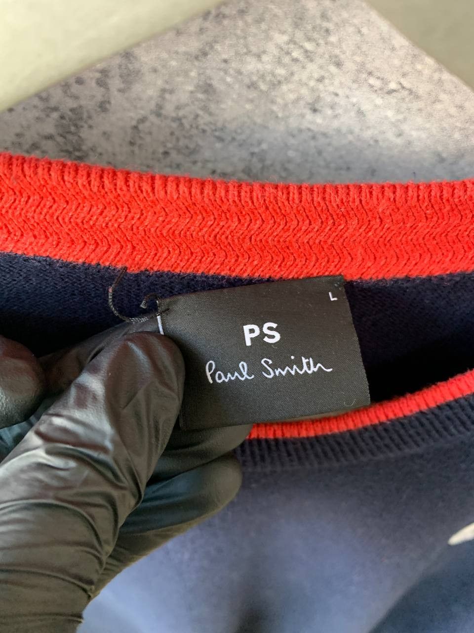 Paul Smith Paul Smith Zebra Sweater Navy Cotton Crew Neck Sweatshirt Size US L / EU 52-54 / 3 - 12 Thumbnail