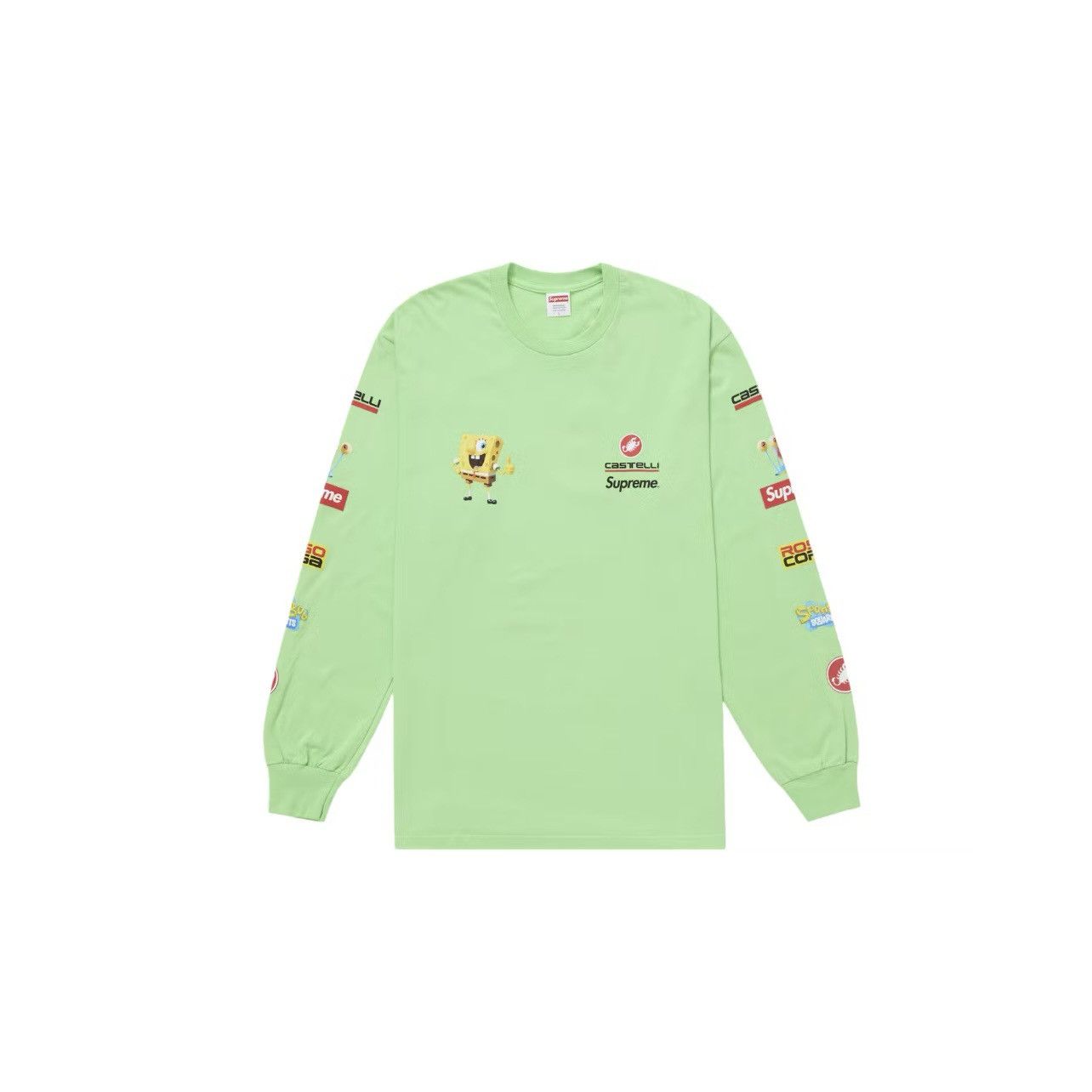 Supreme Supreme Spongebob Castel Racing L/S Tee Lime Green Size: M Size US M / EU 48-50 / 2 - 1 Thumbnail