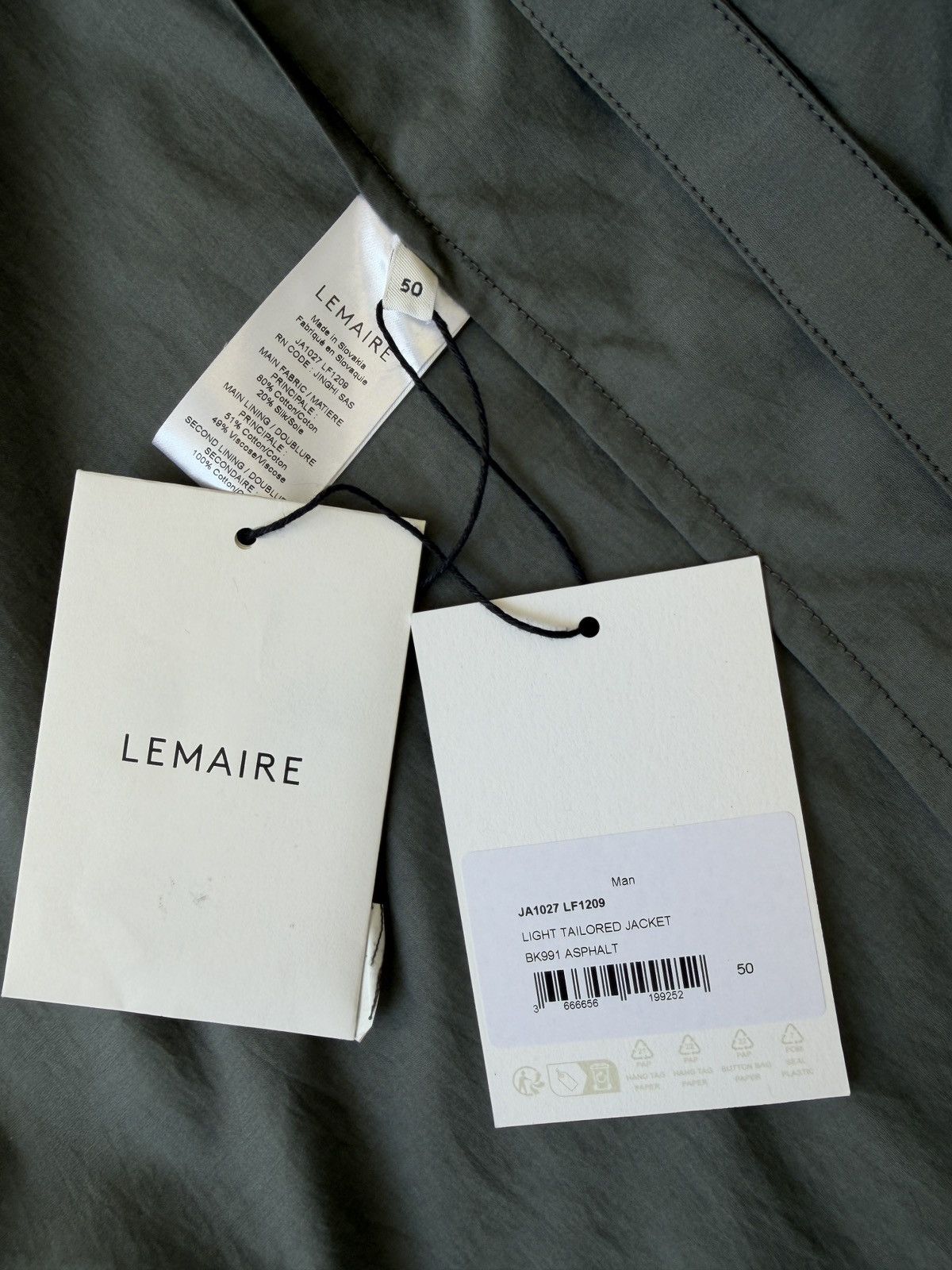 Lemaire Cotton + Silk Mix Summer Blazer Size 40R - 10 Thumbnail
