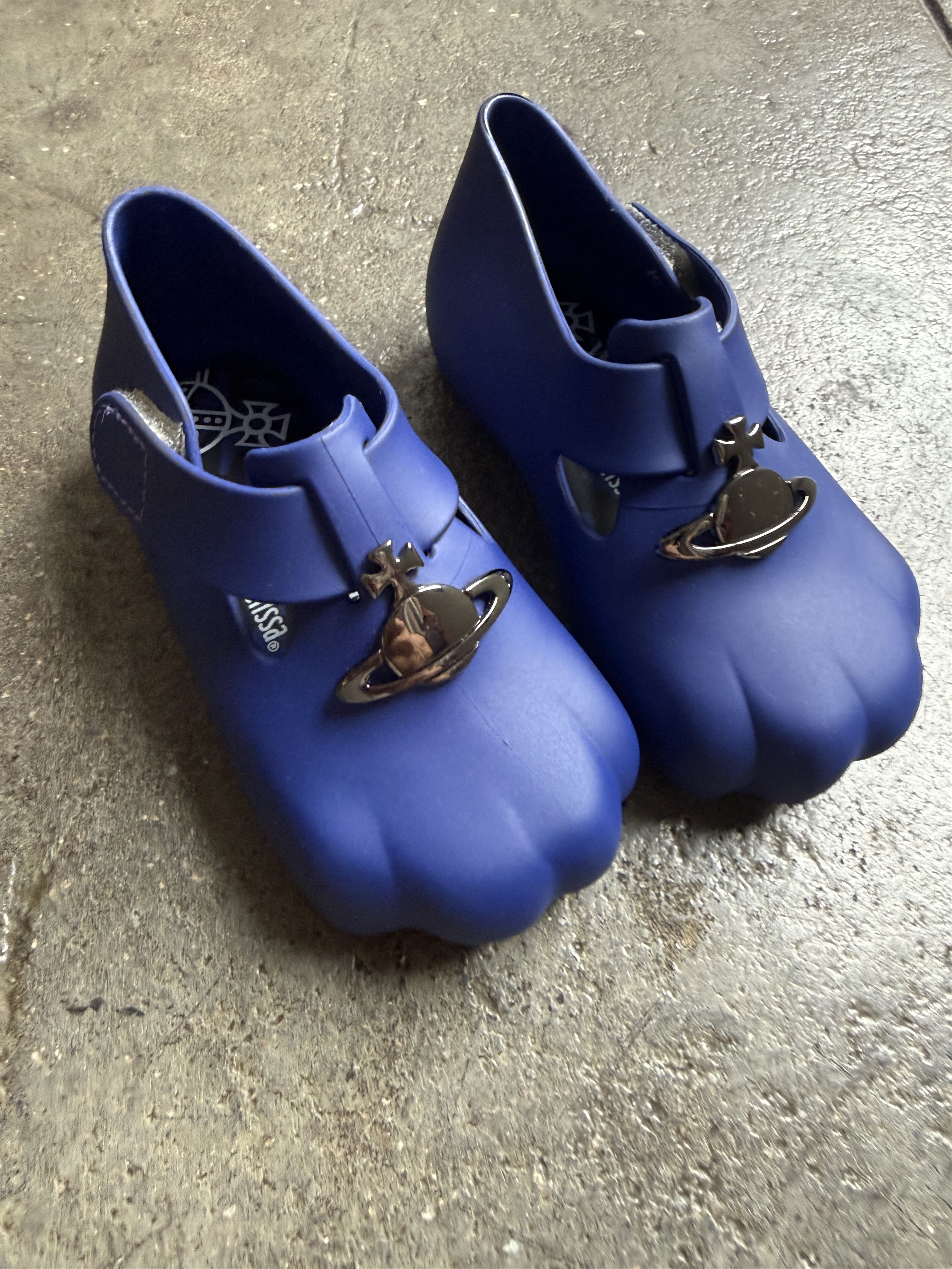 Vivienne Westwood 1/1 Sample Adjustable Melissa Kid Shoe w/ Metal orb Size US 6 / EU 39 - 1 Thumbnail