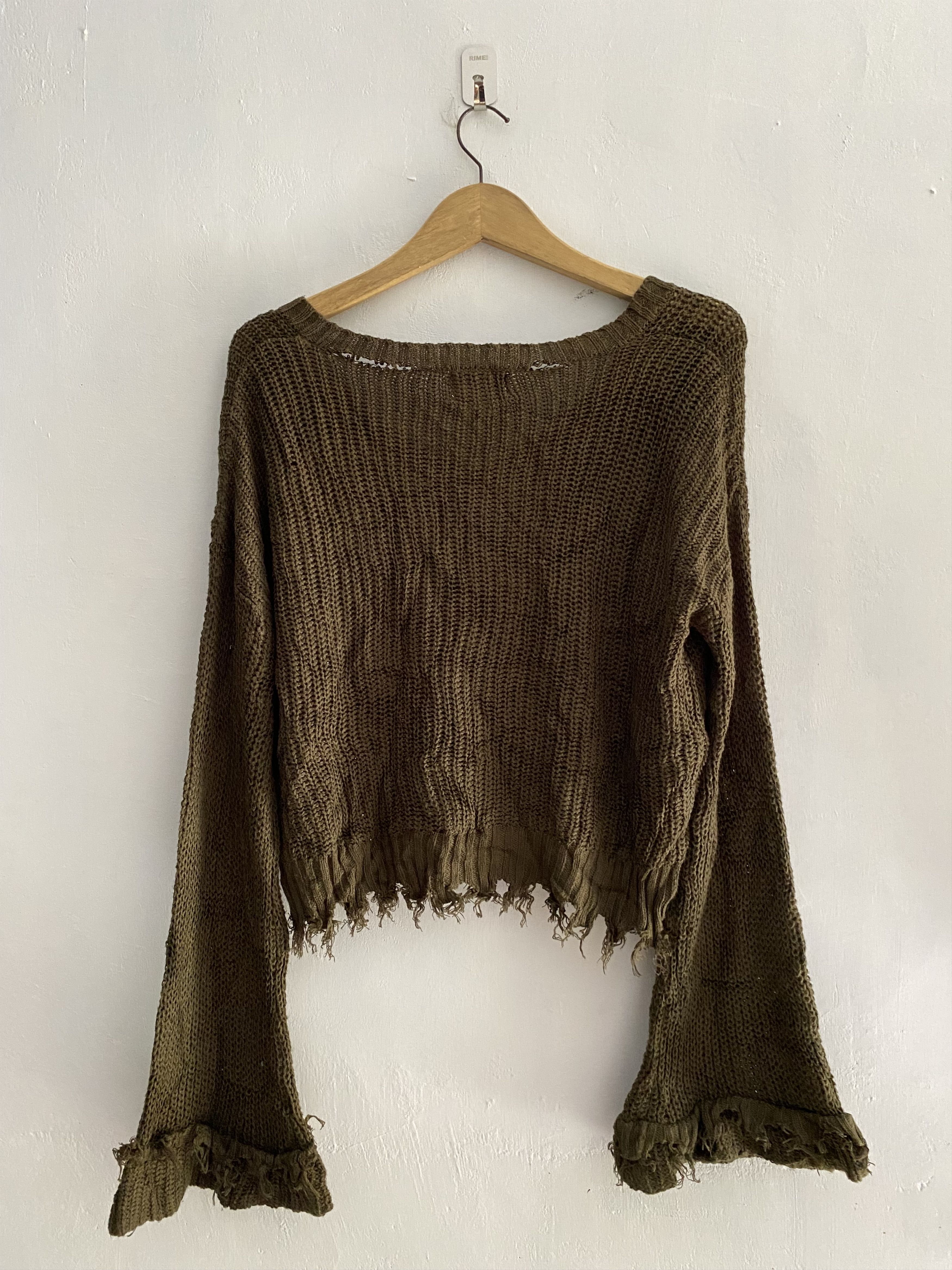 Hysteric Glamour × If Six Was Nine × Japanese Brand Vintage egoist distressed flared knit Size US M / EU 48-50 / 2 - 2 Thumbnail