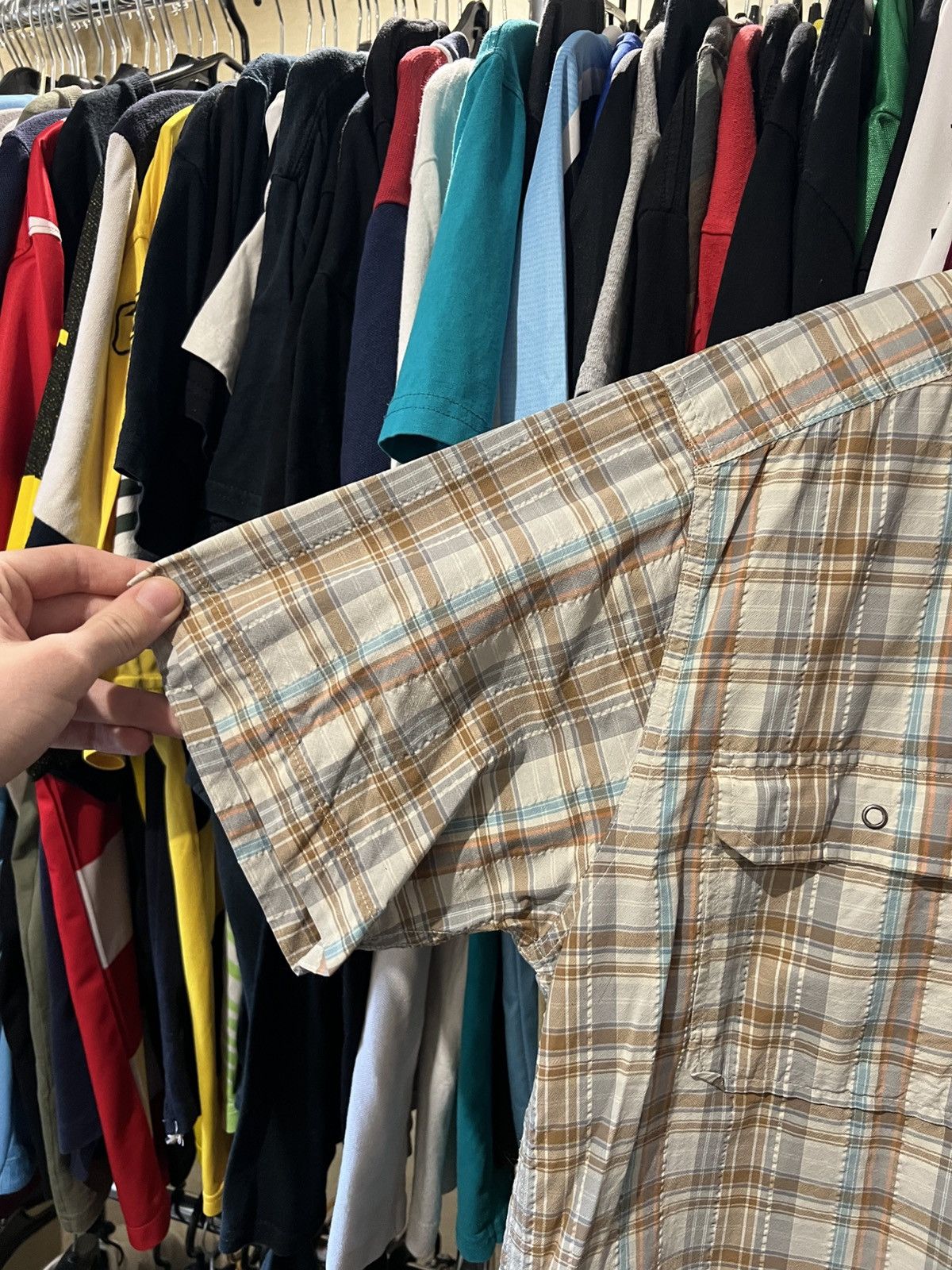 Patagonia VINTAGE PATAGONIA BEIGE BUTTON UP SHIRT BRUSHPOPPER STYLE Size US L / EU 52-54 / 3 - 4 Thumbnail
