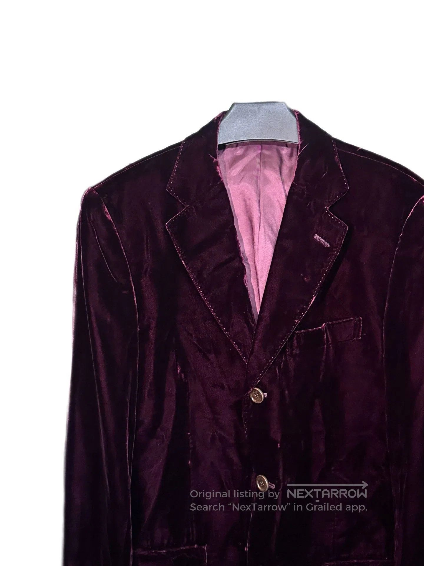 Paul Smith Paul Smith Vintage Red Velvet Coat. Size US L / EU 52-54 / 3 - 4 Thumbnail