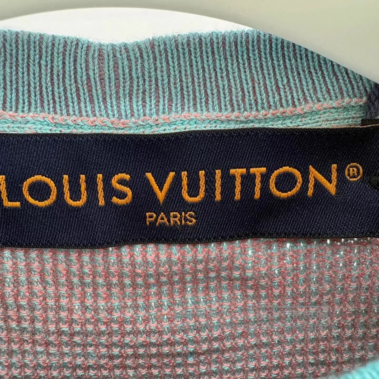 Louis Vuitton Blue Short Sleeve Mesh Shirt with Graphic Print. Size US S / EU 44-46 / 1 - 5 Thumbnail