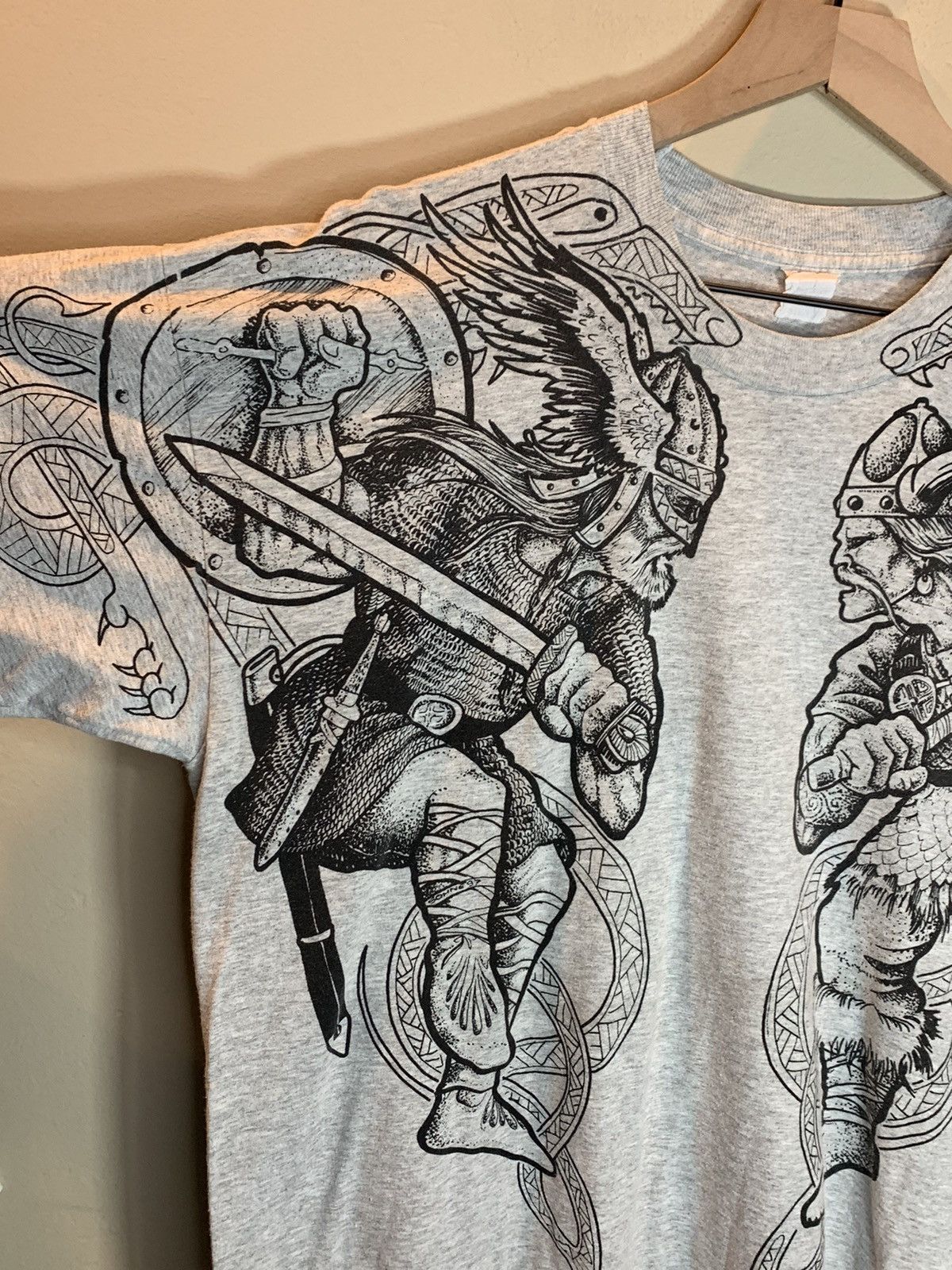 Vintage RARE* Vintage 70’s Odin Norse Viking Art Single Stitch Shirt Size US L / EU 52-54 / 3 - 3 Thumbnail