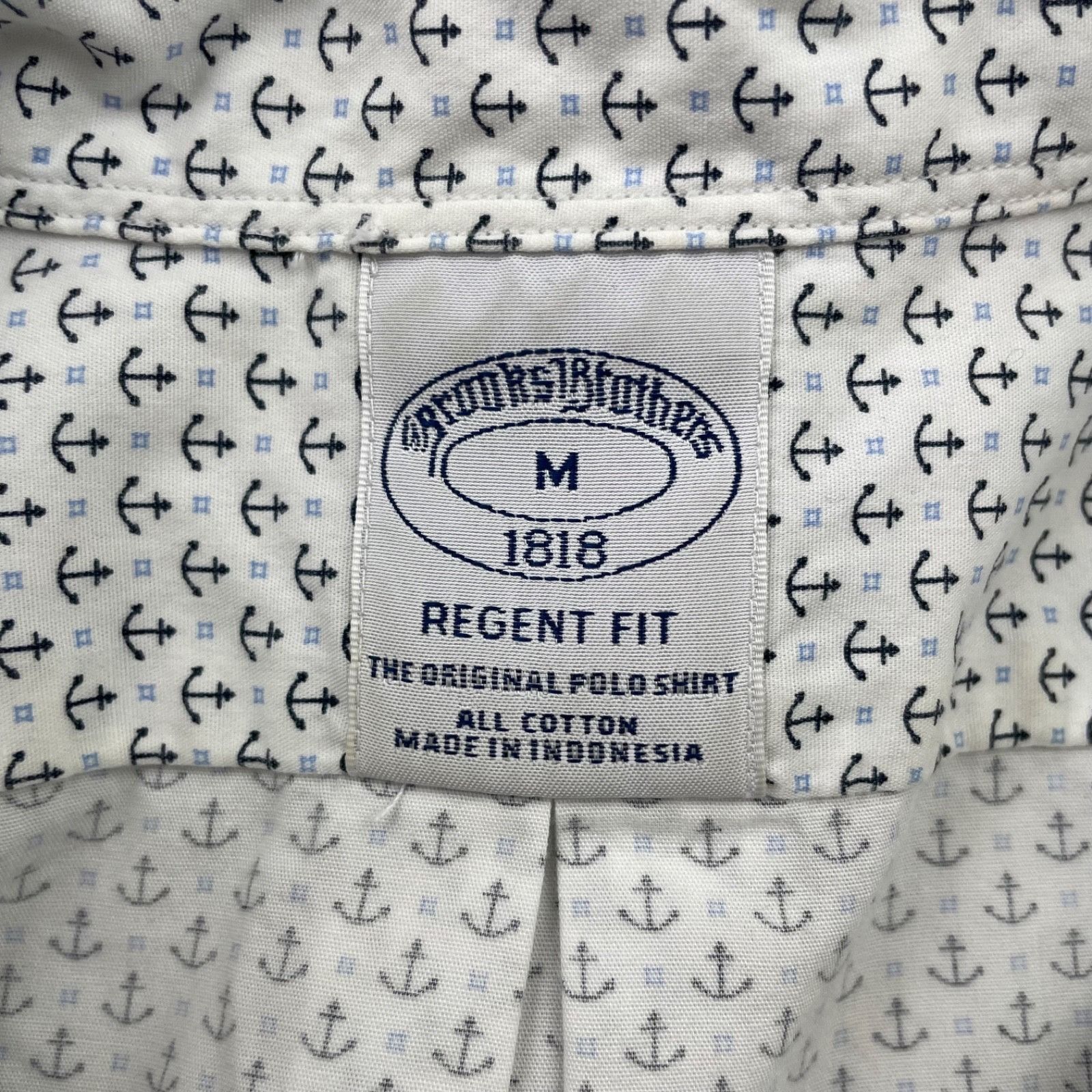 Brooks Brothers Brooks Brothers Men's Regent Fit Nautical Button Shirt Ancho Size US M / EU 48-50 / 2 - 3 Thumbnail