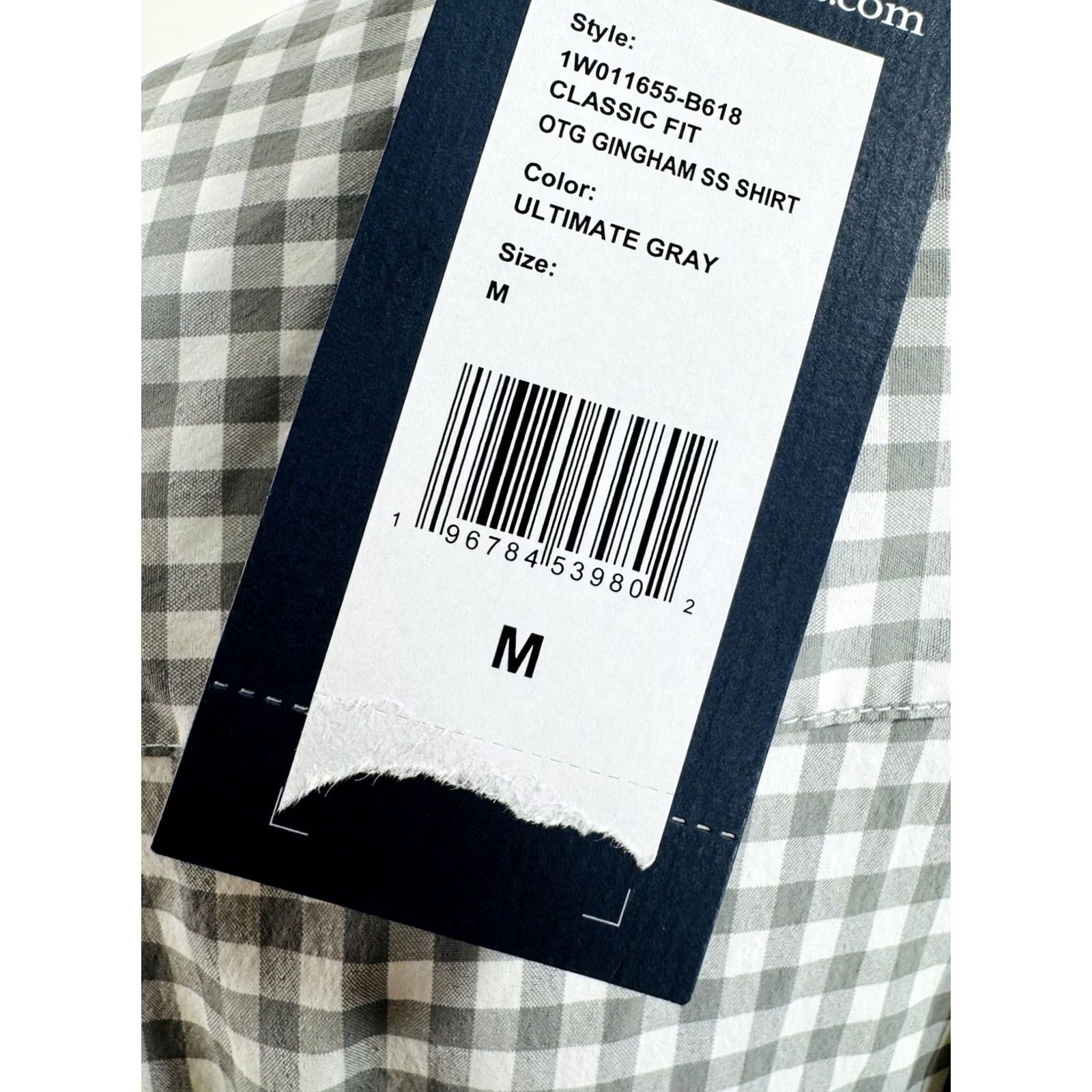 Vineyard Vines VINEYARD VINES NEW w TAG ON THE GO Plaid Check Gingham M Shirt Men Short Sleeve Gray / White Button-Up Size M Size US M / EU 48-50 / 2 - 6 Thumbnail