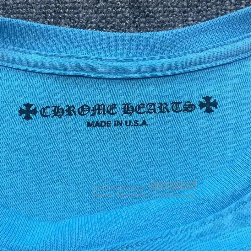 Chrome Hearts Chrome Hearts Long Sleeve Blue T-Shirt . Size US XL / EU 56 / 4 - 3 Thumbnail