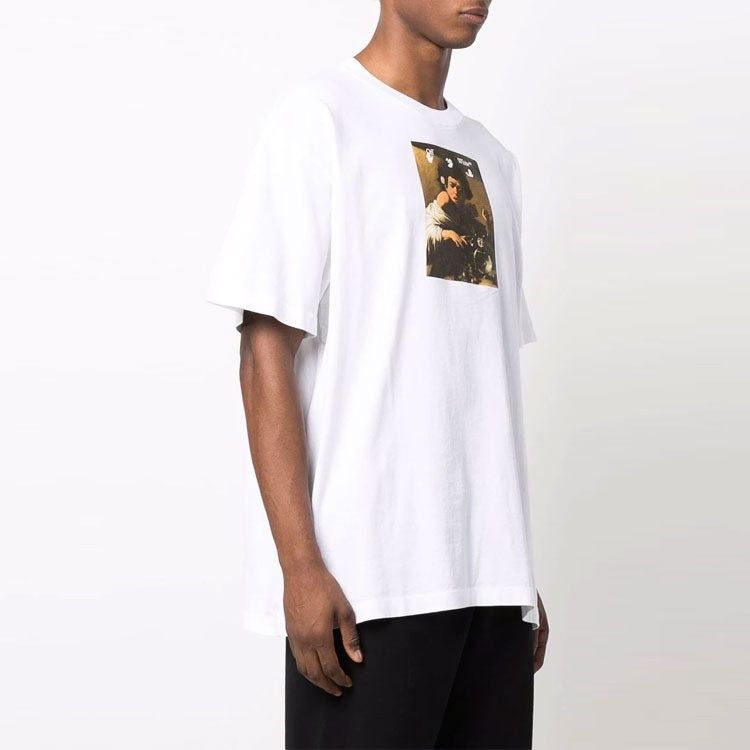 Off-White White Caravaggio Boy Oversized T-shirt Size US XS / EU 42 / 0 - 2 Thumbnail