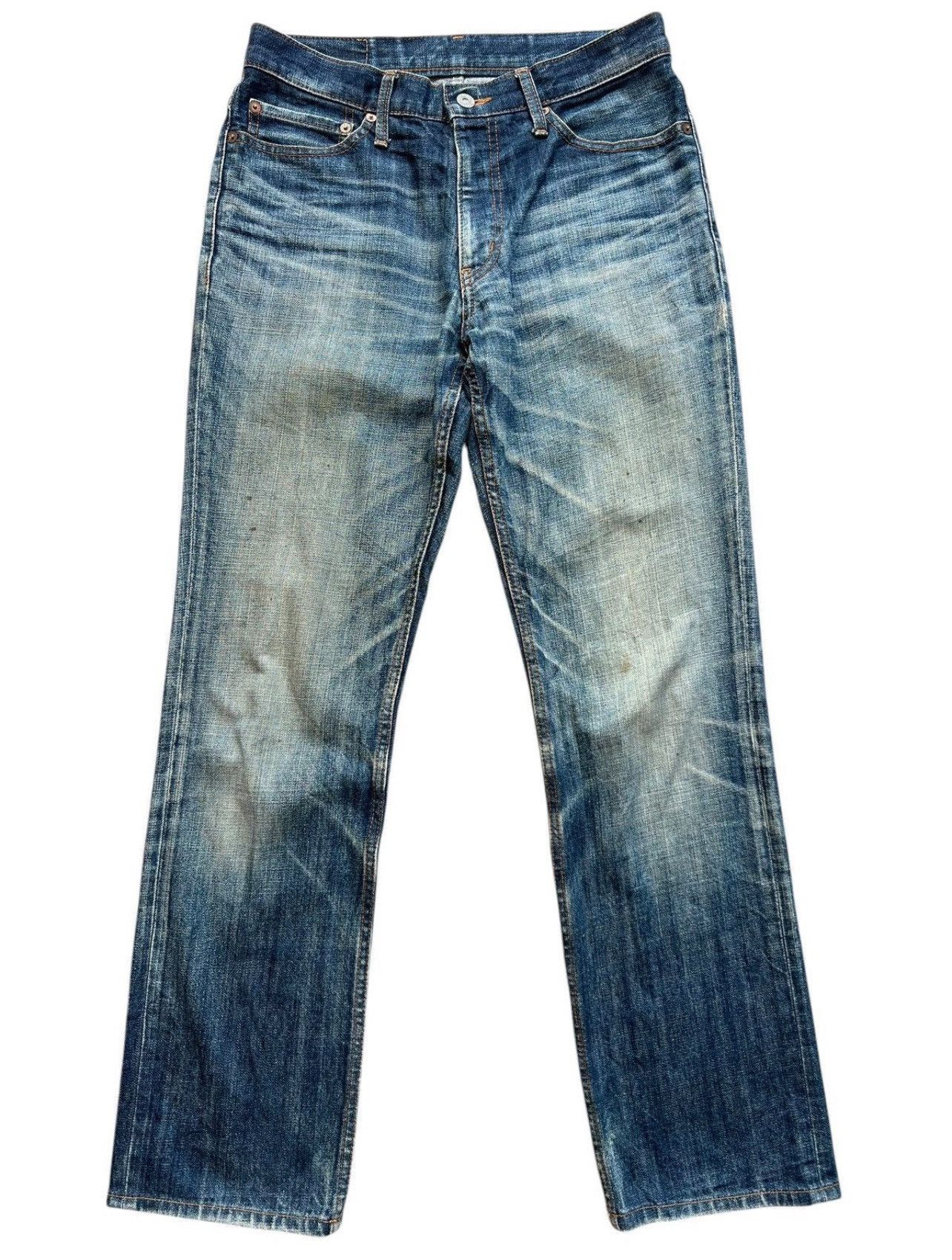 Johnbull Vintage John Bull Japan Distressed Denim Jeans 31x30 Size US 31 - 2 Thumbnail