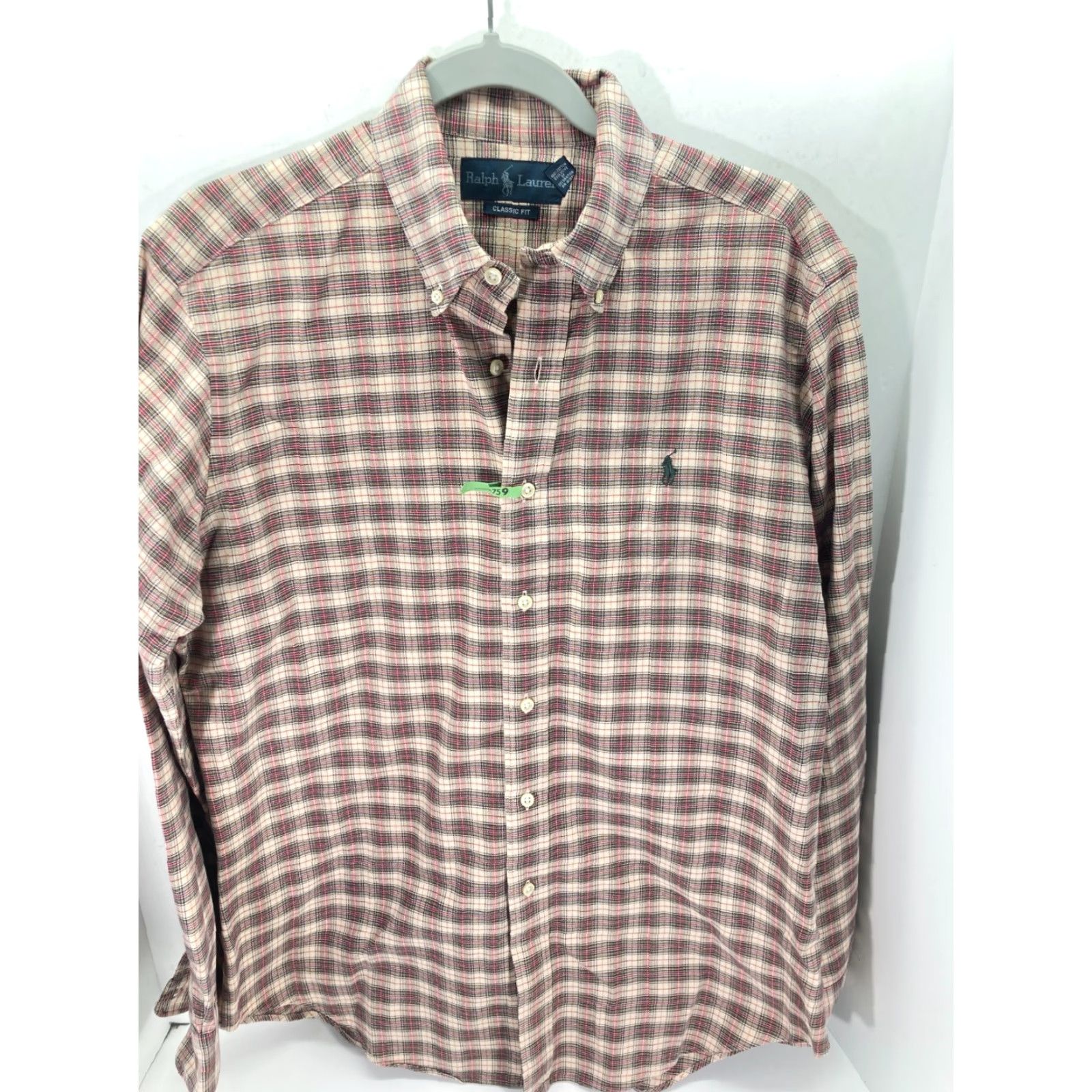 Ralph Lauren Ralph Lauren Button Down Shirt Mens Medium Multicolor Plaid Classic Fit Logo Shirt Size US M / EU 48-50 / 2 - 2 Thumbnail