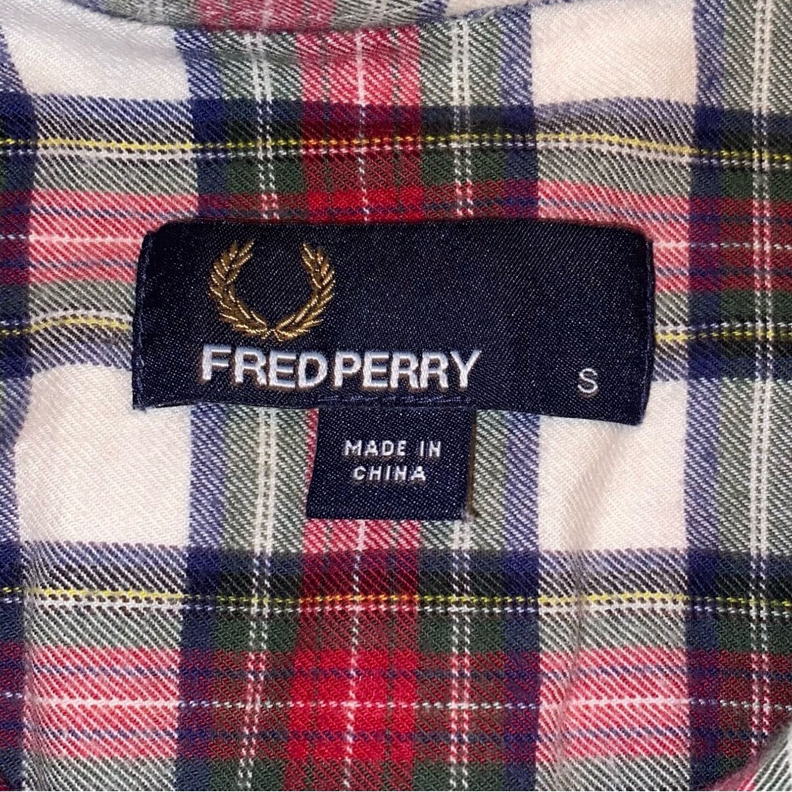 Fred Perry Fred Perry $275 Red White Plaid Flannel Button Down Shirt S Size US S / EU 44-46 / 1 - 10 Thumbnail