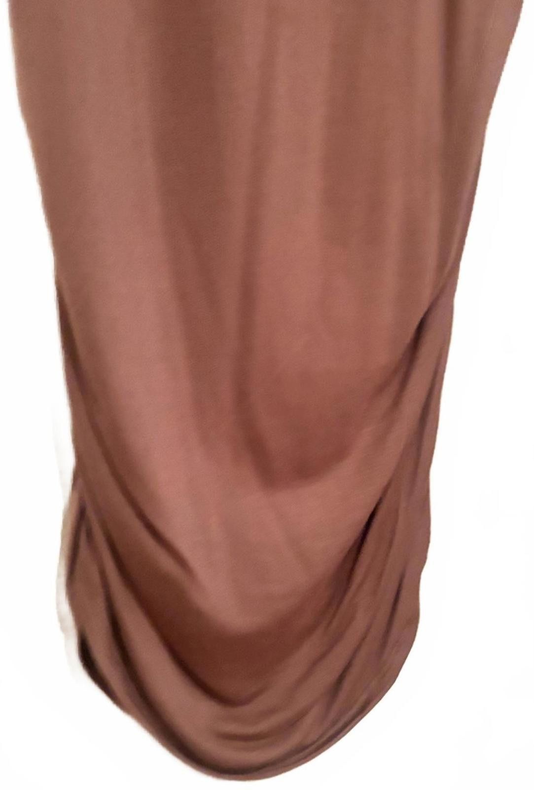Hex Antistyle Sleeveless Mauve Casual Dress with Side Ruching Size M / US 6-8 / IT 42-44 - 7 Thumbnail