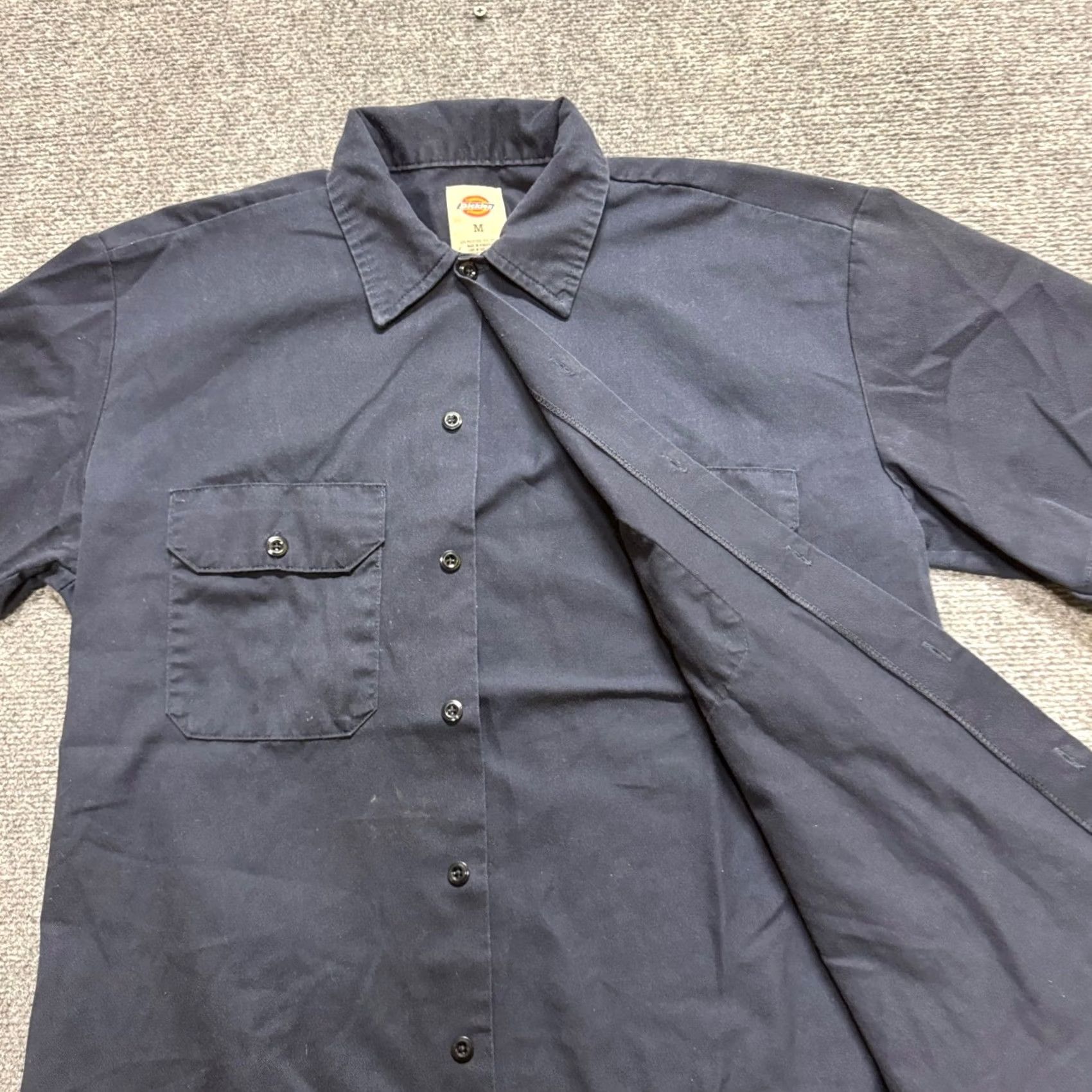 Dickies VINTAGE Dickies Button Up Shirt Mens M Navy Blue Oversized Collared Dress Casual 90s Mens Size US M / EU 48-50 / 2 - 5 Thumbnail