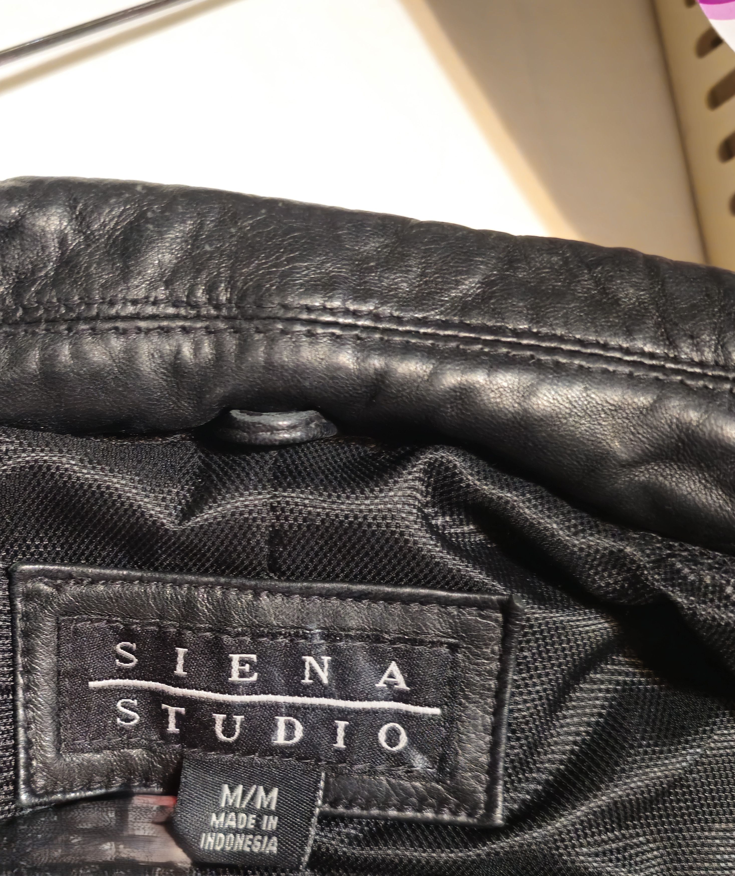 Other Siena Studio 100% Genuine Leather Lined Black Jacket size M Size M / US 6-8 / IT 42-44 - 3 Thumbnail