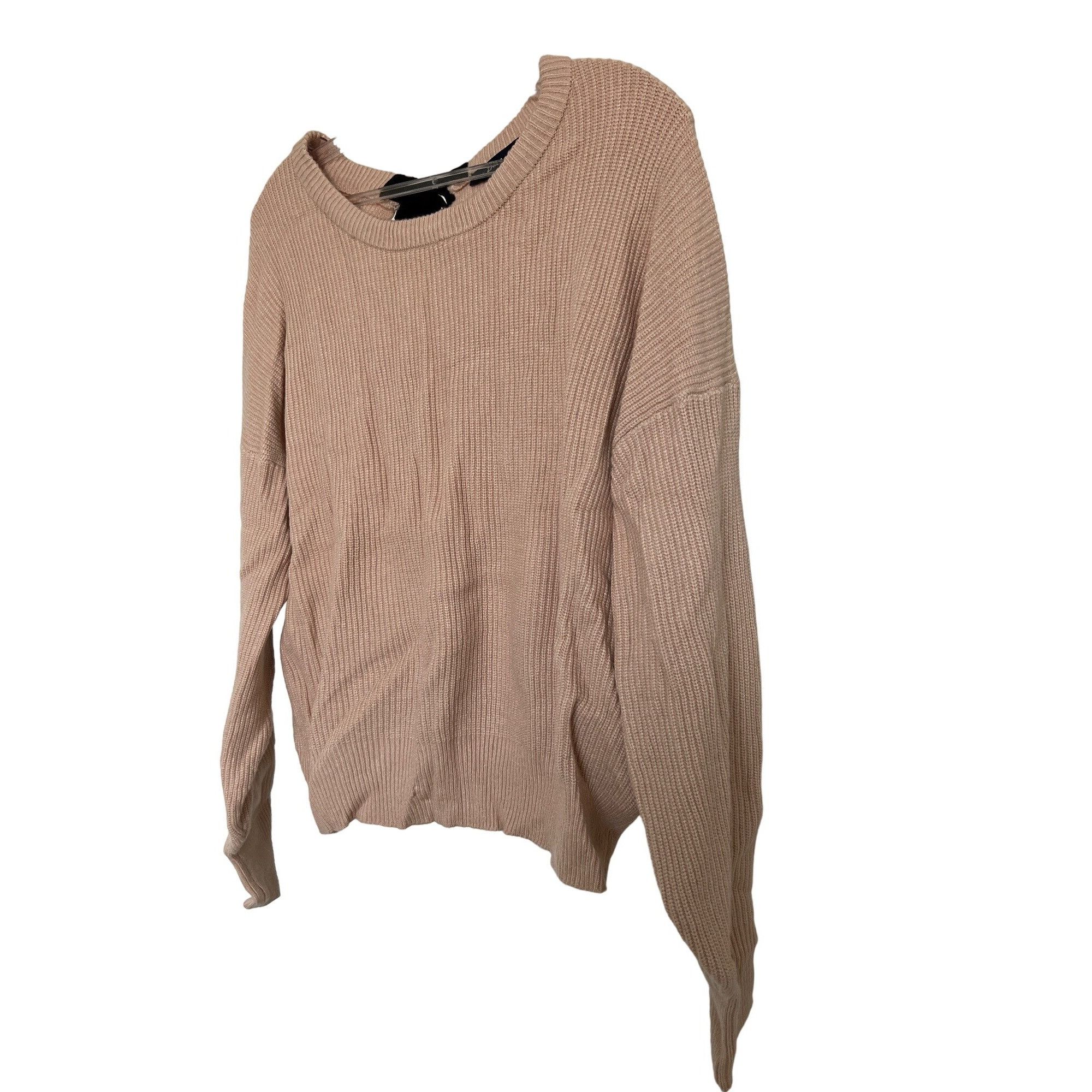 Zara Zara Knit Pale Pink Sweater Ribbed Texture Bow Back Detail Size S / US 4 / IT 40 - 7 Thumbnail