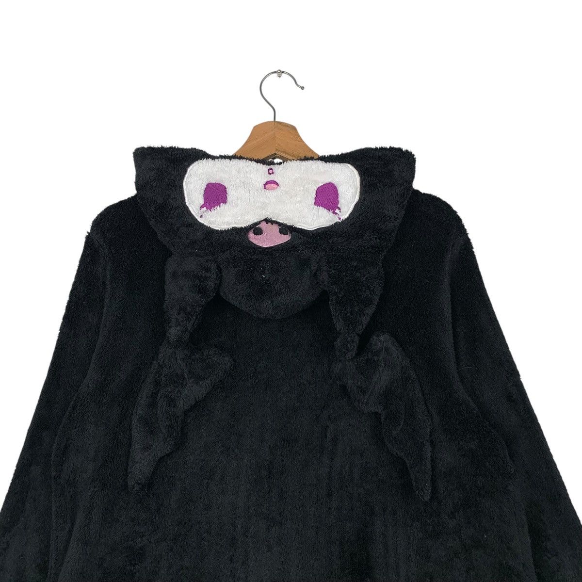 Anime KUROMI Face Zipper Fleece Hoodies #2070-C90 Size L / US 10 / IT 46 - 8 Thumbnail