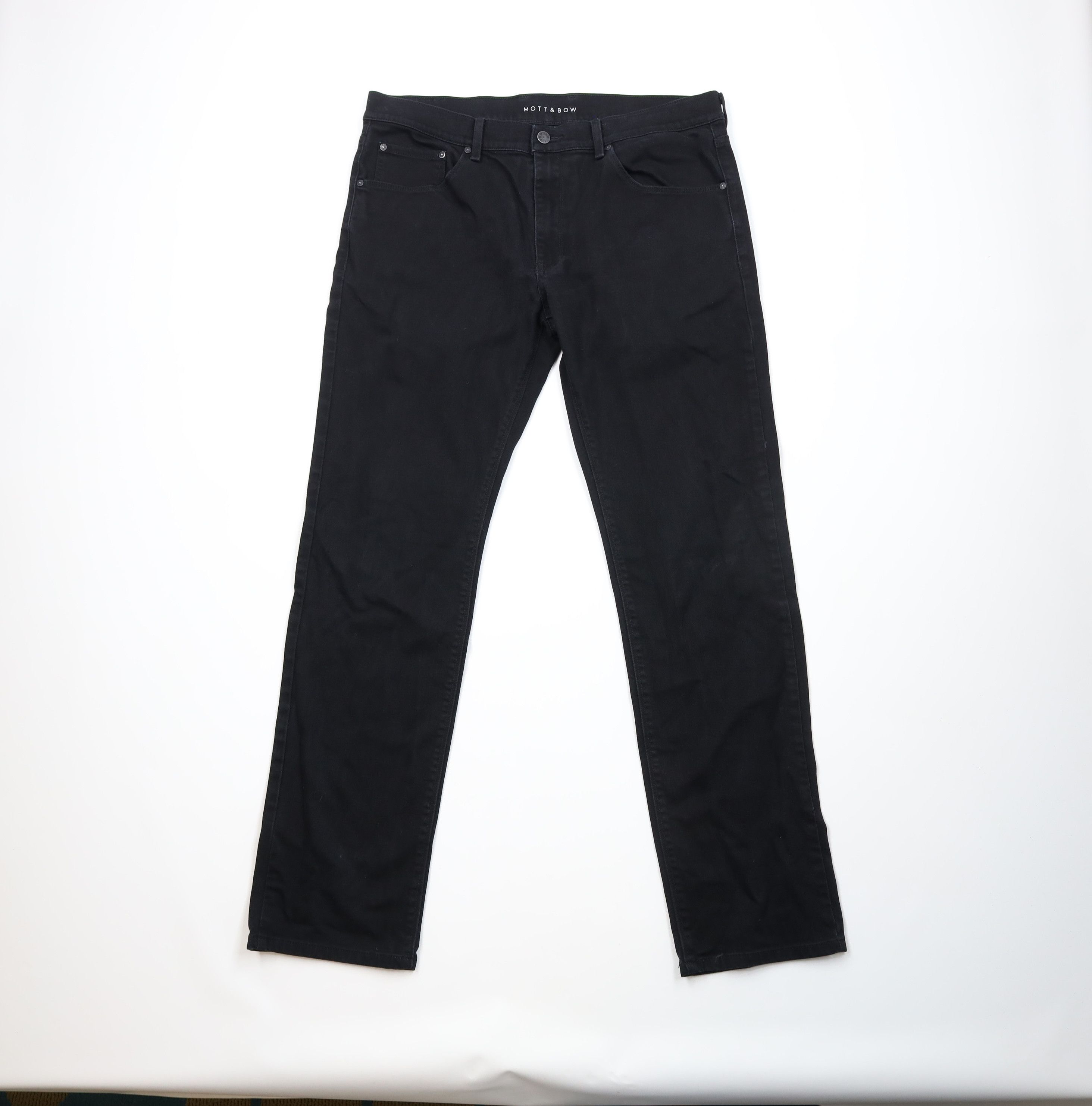 Mott & Bow Mott & Bow Faded Stretch Slim Fit Denim Jeans Pants Black Size US 38 / EU 54 - 1 Thumbnail