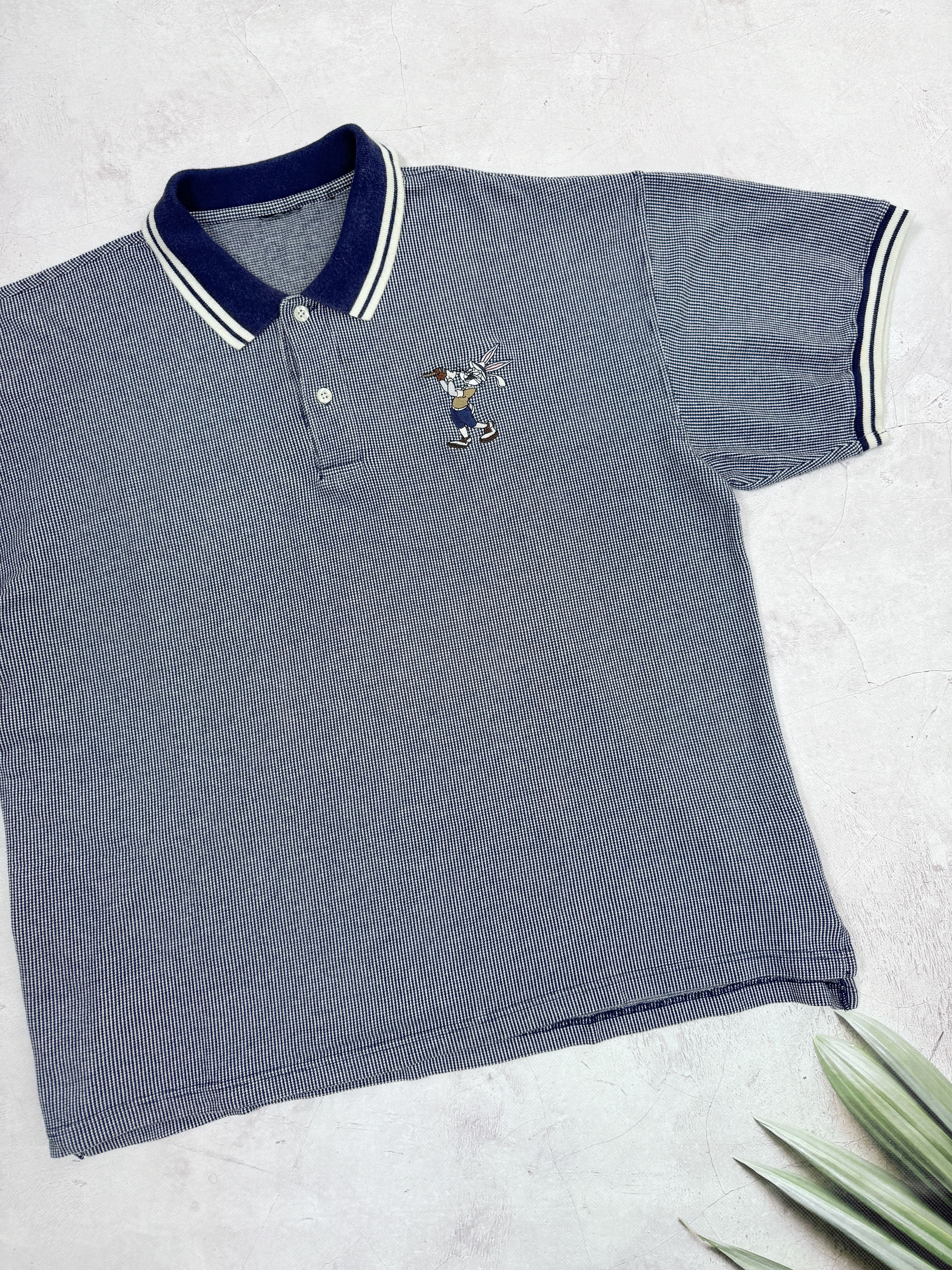 Cartoon Network × Vintage × Warner Bros Vintage Looney Tunes Bugs Bunny Polo T-Shirt Golf Size US XL / EU 56 / 4 - 4 Thumbnail