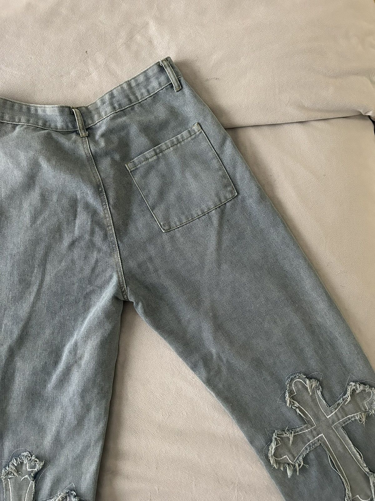 Other Streets of Kami Cross Patch Jeans Size US 32 / EU 48 - 3 Thumbnail