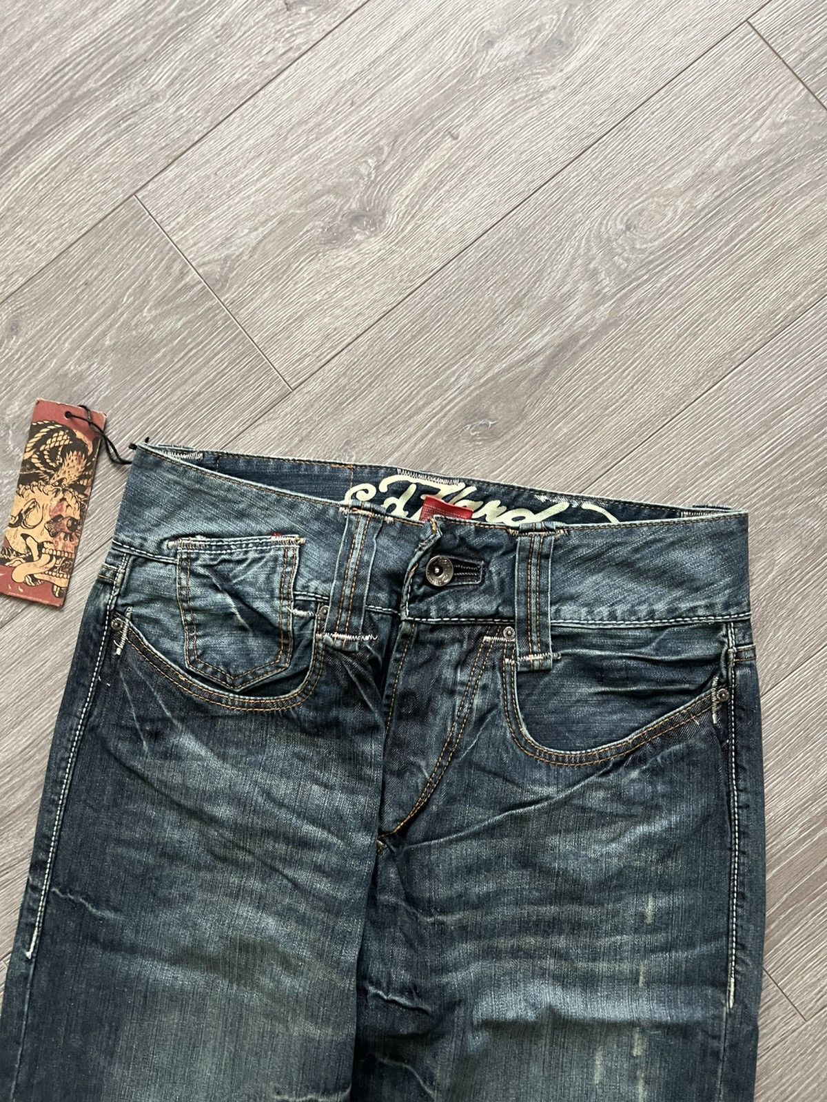 Ed Hardy Vintage Ed Hardy Jeans by Christian Audigier Denim Pants Y2K Size US 34 / EU 50 - 14 Thumbnail