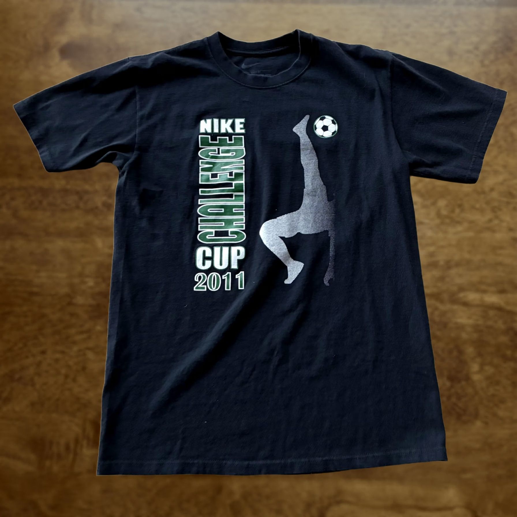 Nike Nike Shirt Mens Small Black Nike Challenge Cup 2011 Soccer Tee T-Shirt Size US S / EU 44-46 / 1 - 1 Thumbnail