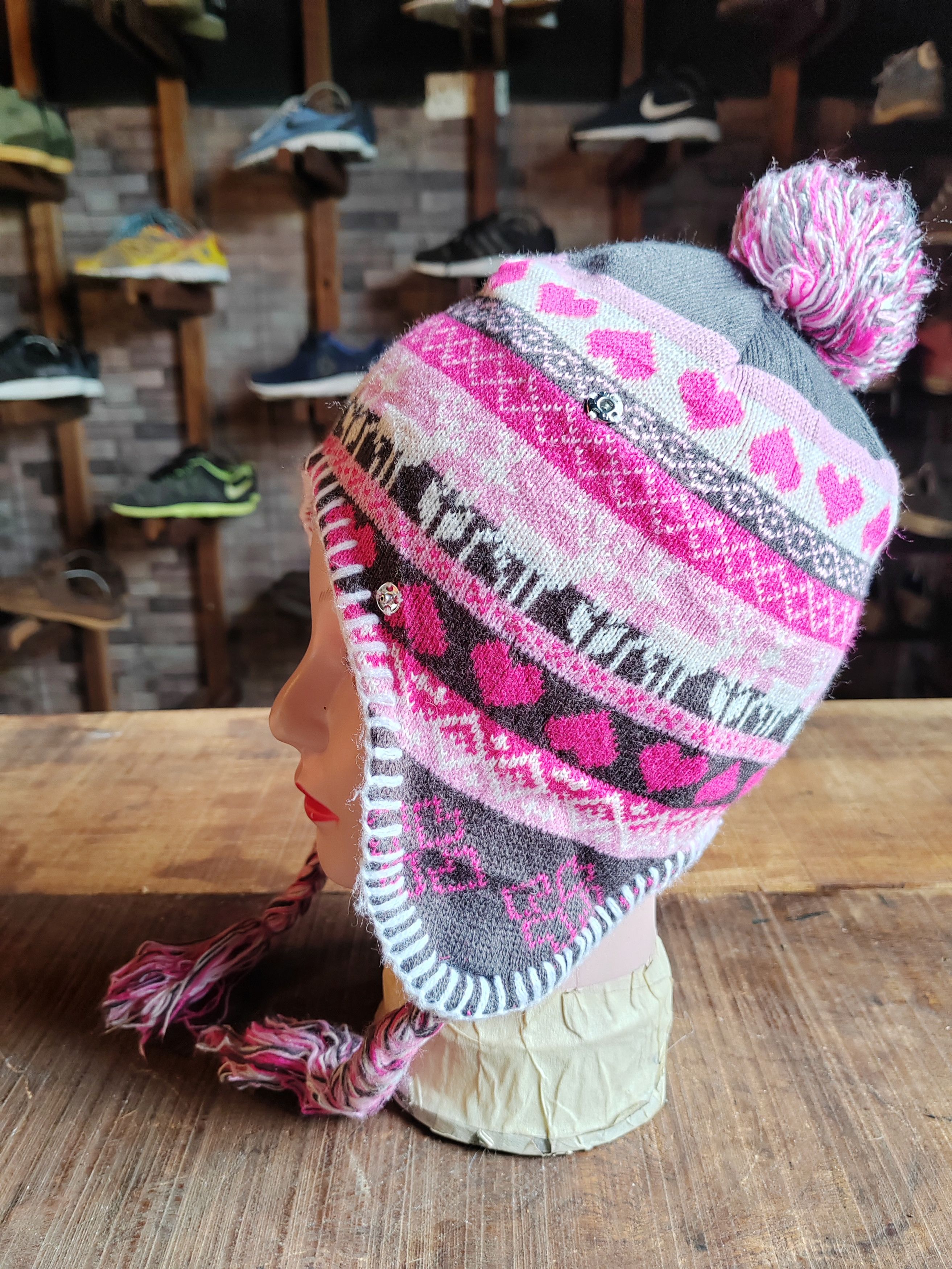 Japanese Brand Vintage Unknown Japanese Earflap Beanie Hat Size ONE SIZE - 3 Thumbnail