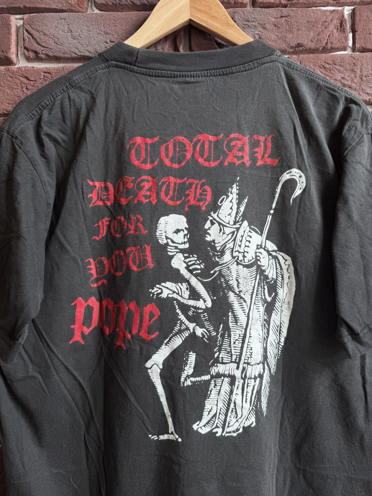 Band Tees Vintage 90s Inferno Salve Satanas Black Metal Band T shirt Size US L / EU 52-54 / 3 - 8 Thumbnail