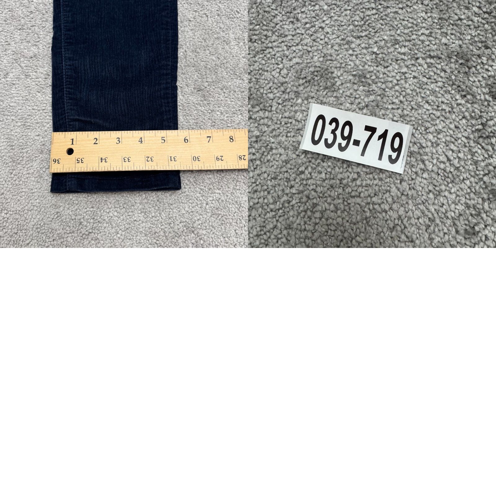 Levi's Levi's Mile High Rise Super Skinny Corduroy Pants Womens 31 Navy Blue Stretch Corduroy Levis Skinny Regular High Rise Blue 31 Womens Pants Size 24" / US 00 / IT 34 - 10 Thumbnail