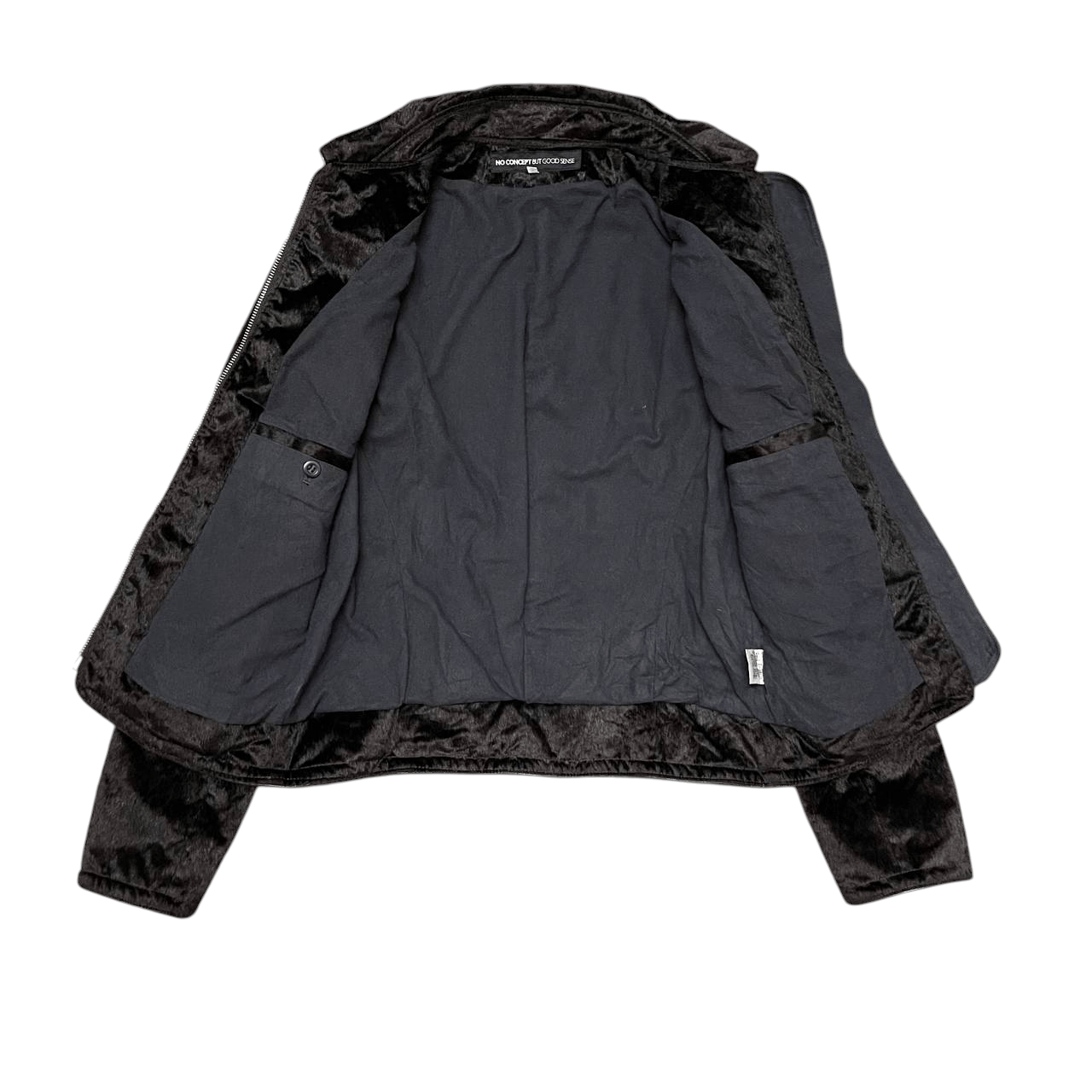 Hysteric Glamour No Concept But Good Sense Faux Fur Biker Jacket Size US M / EU 48-50 / 2 - 5 Thumbnail