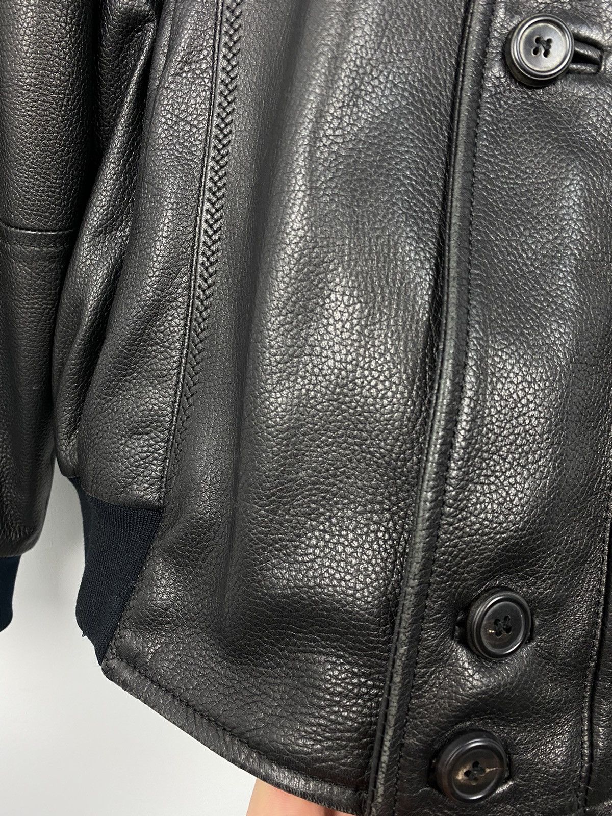 Hugo Boss Kapraun Lamm Nappa Leather Jacket Luxury Size US L / EU 52-54 / 3 - 3 Thumbnail