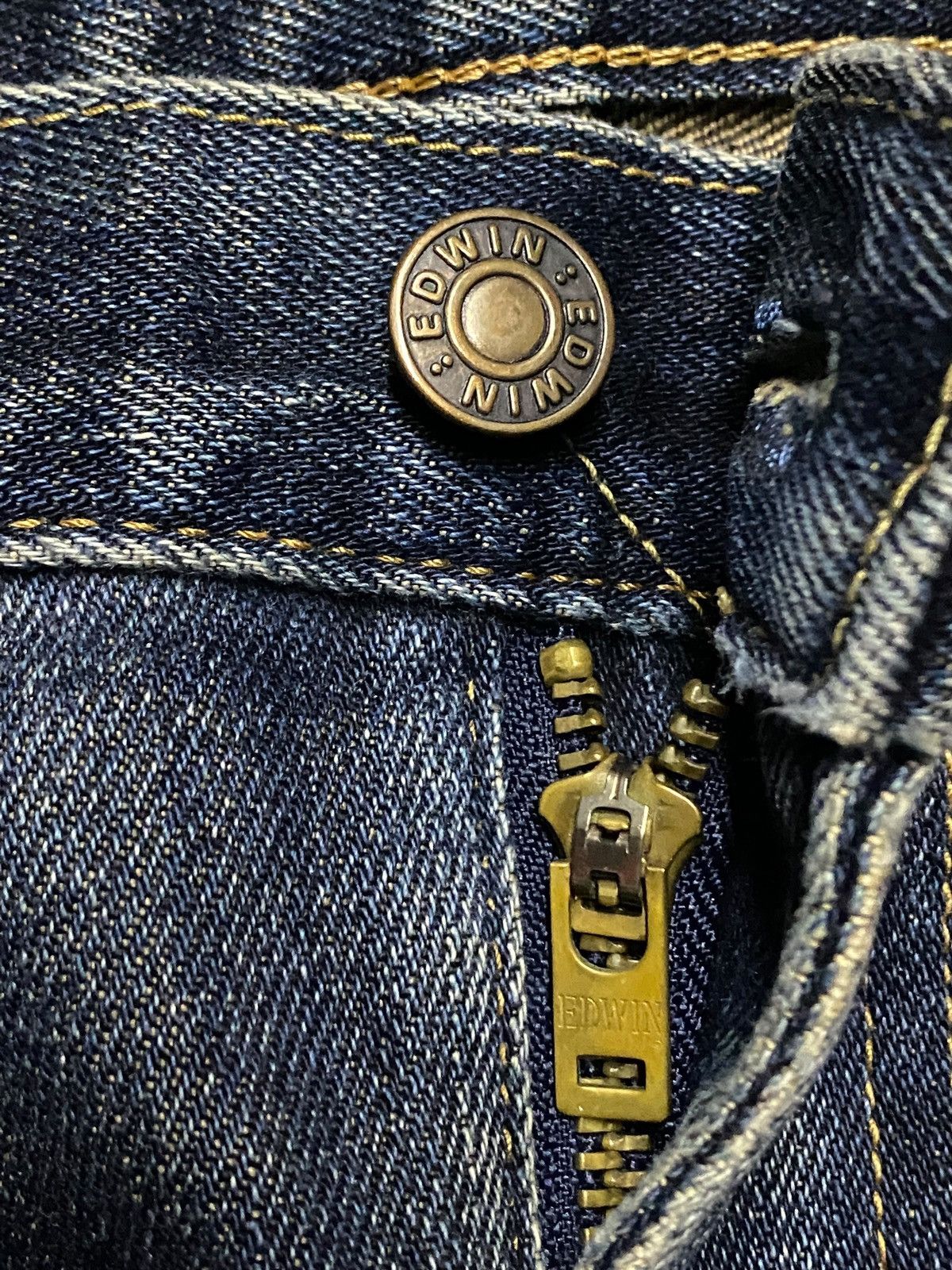 Edwin Vintage Japanese Brand Edwin 503 Distressed Slim Jeans Size US 30 / EU 46 - 9 Thumbnail