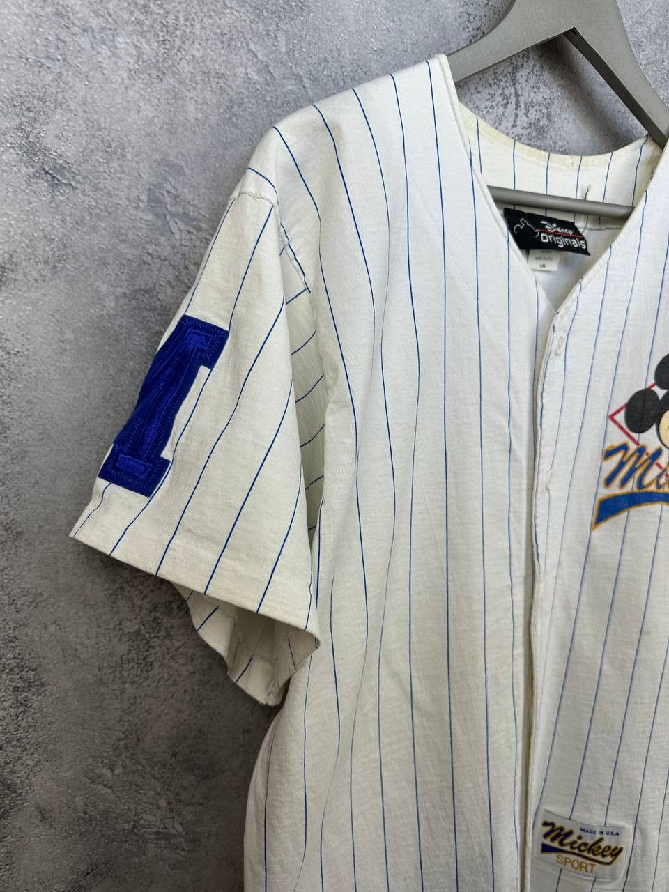 Disney Mickey Sport Baseball T-Shirt Jersey Made in USA 90s