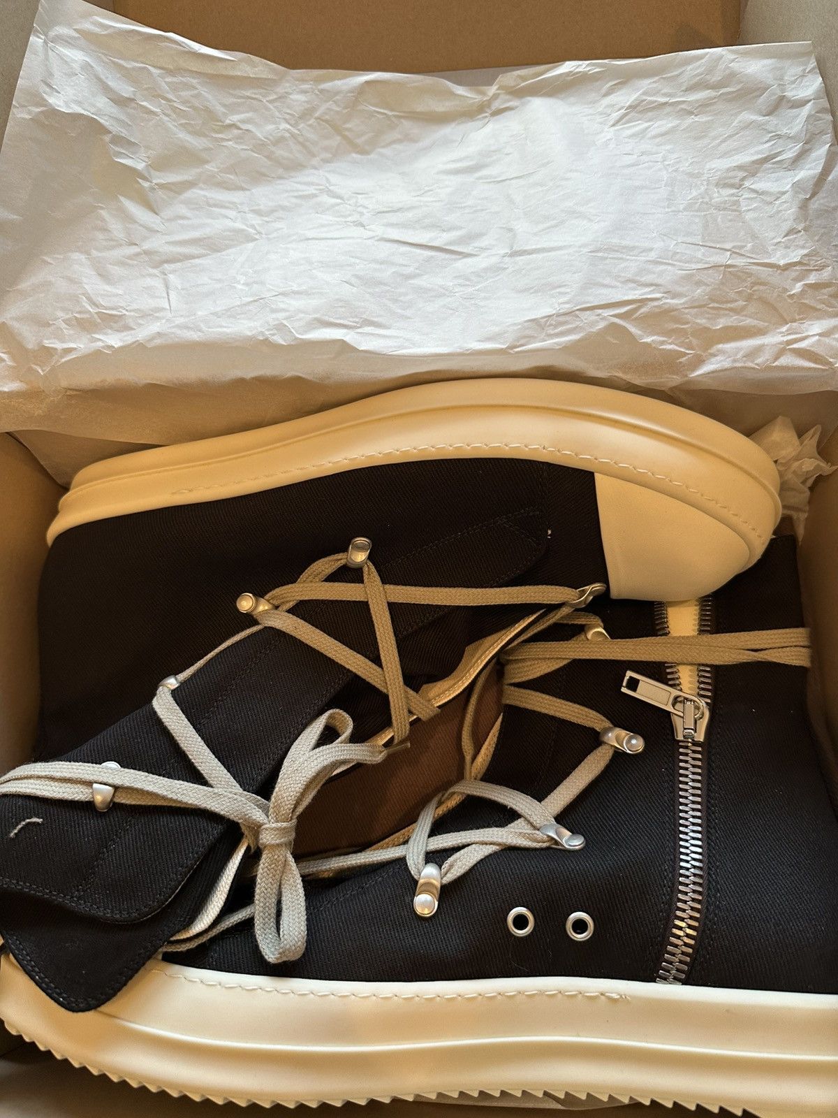 Rick Owens Drkshdw Rick Owens DRKSHDW Hexa High Sneakers Size US 13 / EU 46 - 7 Thumbnail