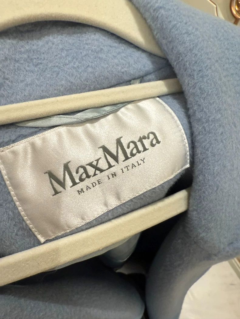 Max Mara Max Mara Sky Blue Camel Coat Size S / US 4 / IT 40 - 2 Thumbnail