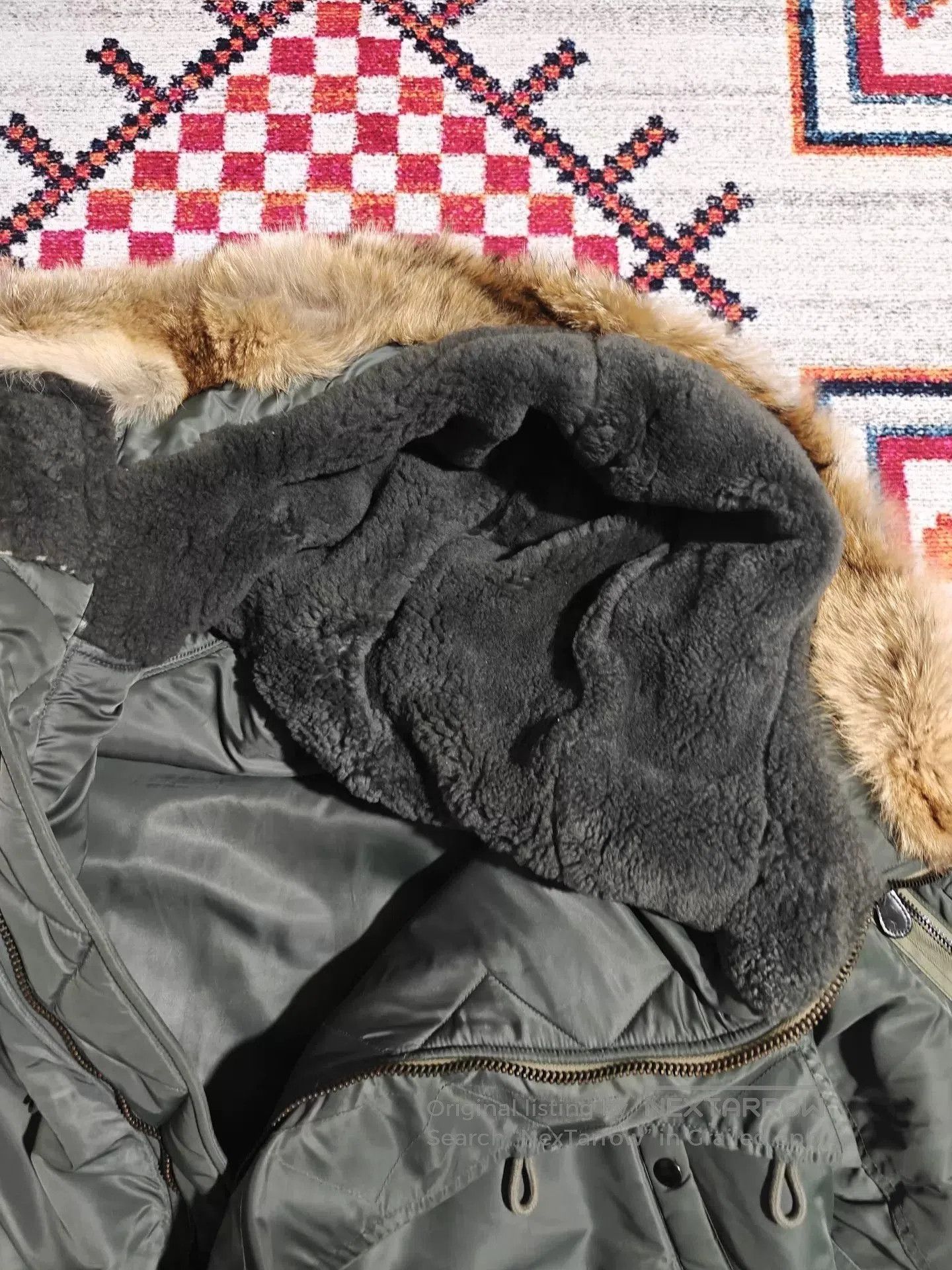 Gimo's GIZEMO Reissue Heavy Wool Lined N3B Coat. Size US L / EU 52-54 / 3 - 6 Thumbnail