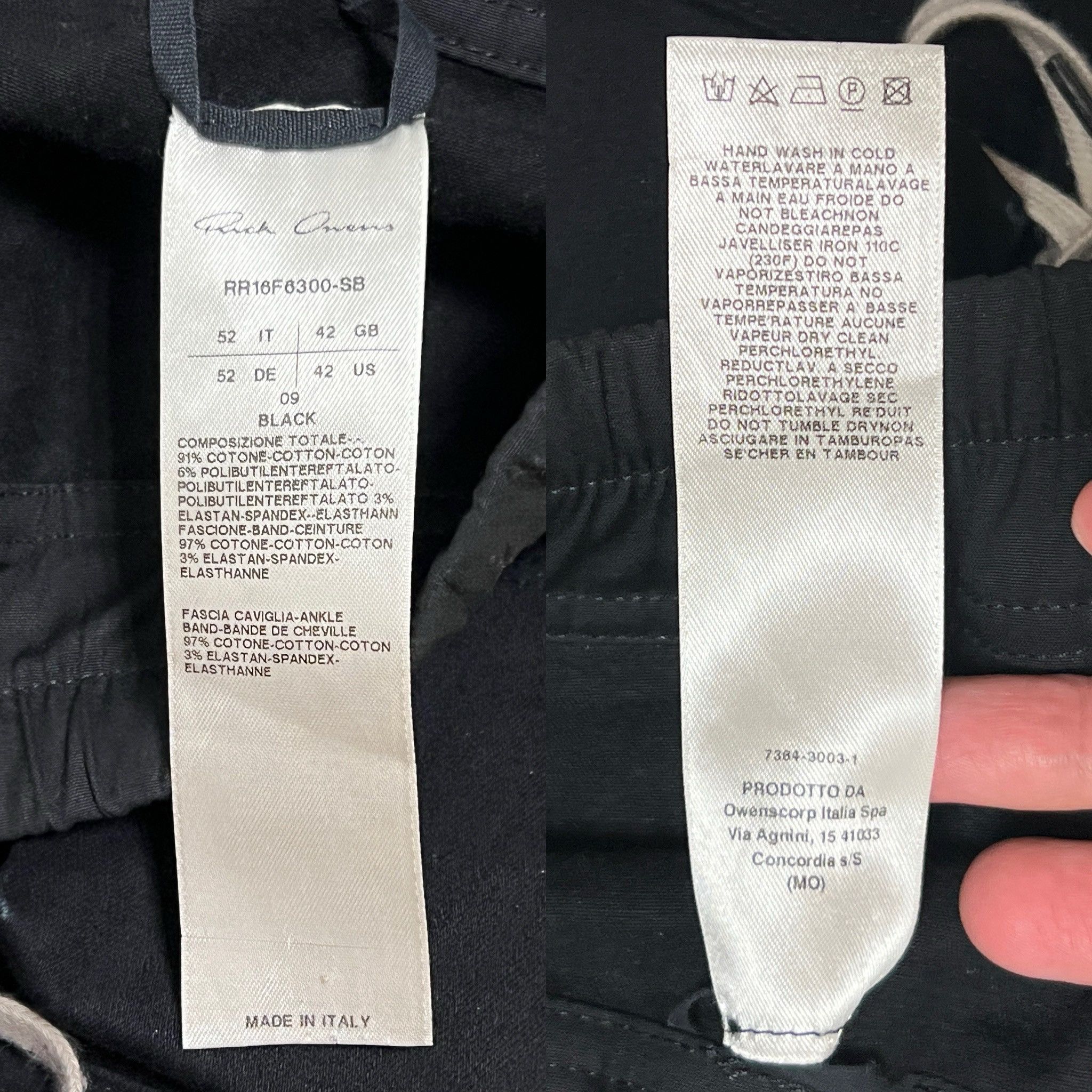 Rick Owens Rick Owens FW16 "MASTODON" Cargo Jogger Pants Black Size US 36 / EU 52 - 8 Thumbnail