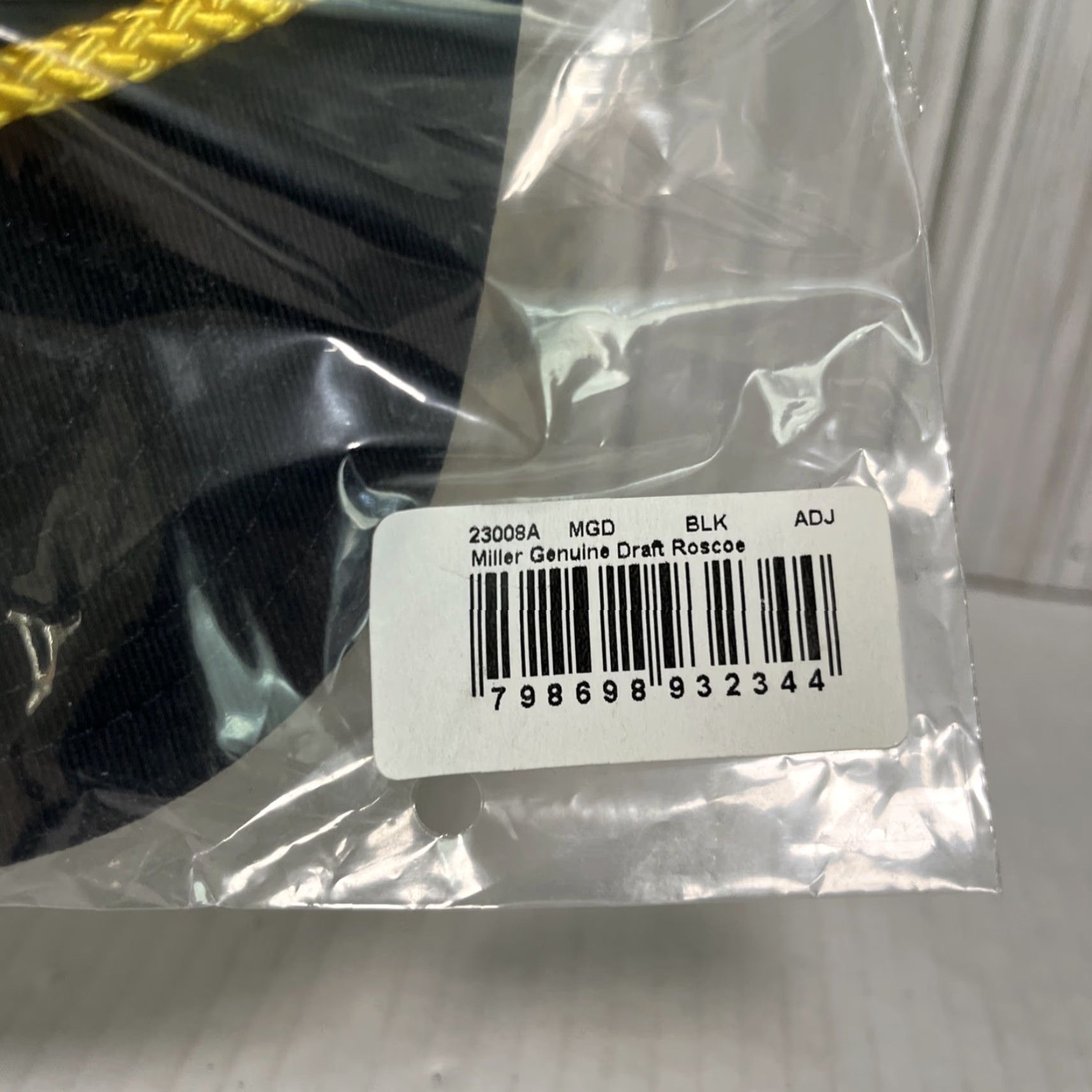 American Needle Miller Genuine Draft Hat Cap Snap Back Rope Trucker Patch MGD Beer Black Gold Size ONE SIZE - 7 Thumbnail
