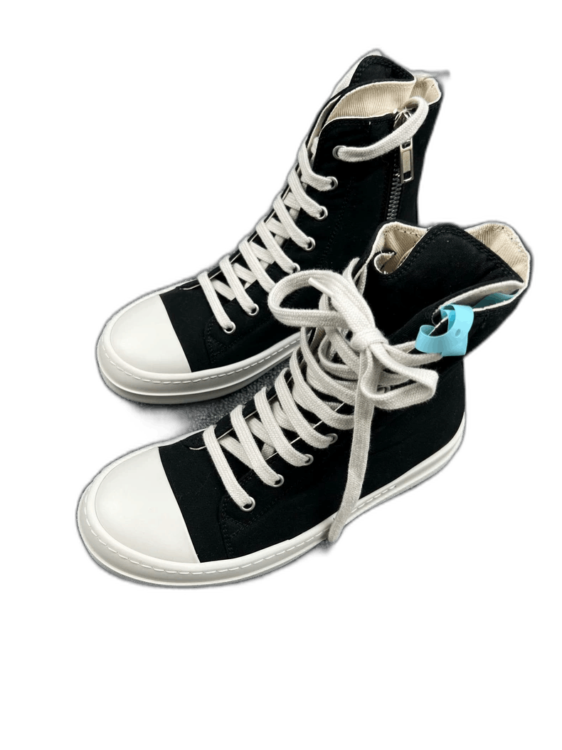 Rick Owens black high-top sneakers by Rick Owens Size US 5.5 / EU 38 - 1 Thumbnail