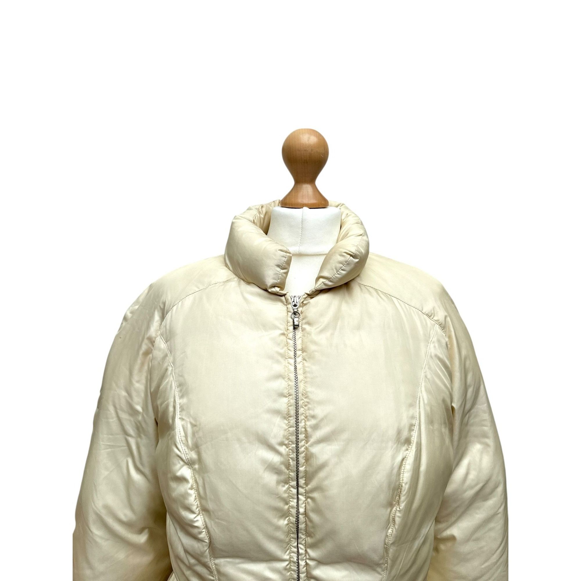 Thierry Mugler Vintage Beige-Gold Puffer Jacket Size M / US 6-8 / IT 42-44 - 2 Thumbnail