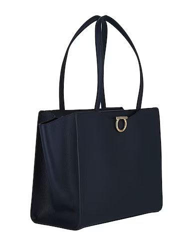 Salvatore Ferragamo o1s1rm1124 Size: OS / Leather Shoulder Bag in Navy Blue Size ONE SIZE - 2 Thumbnail