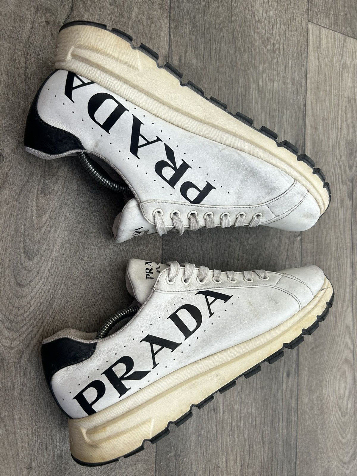Prada Prada Milano leather sneakers. Size US 10 / EU 43 - 6 Thumbnail