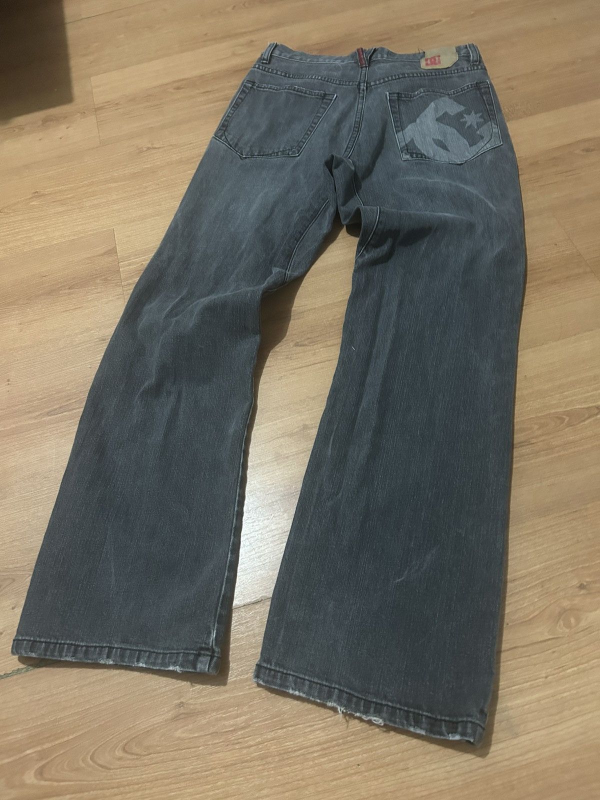 DC Crazy Y2K Vintage Dc Shors Straight Faded Denim Jeans Size US 30 / EU 46 - 3 Thumbnail