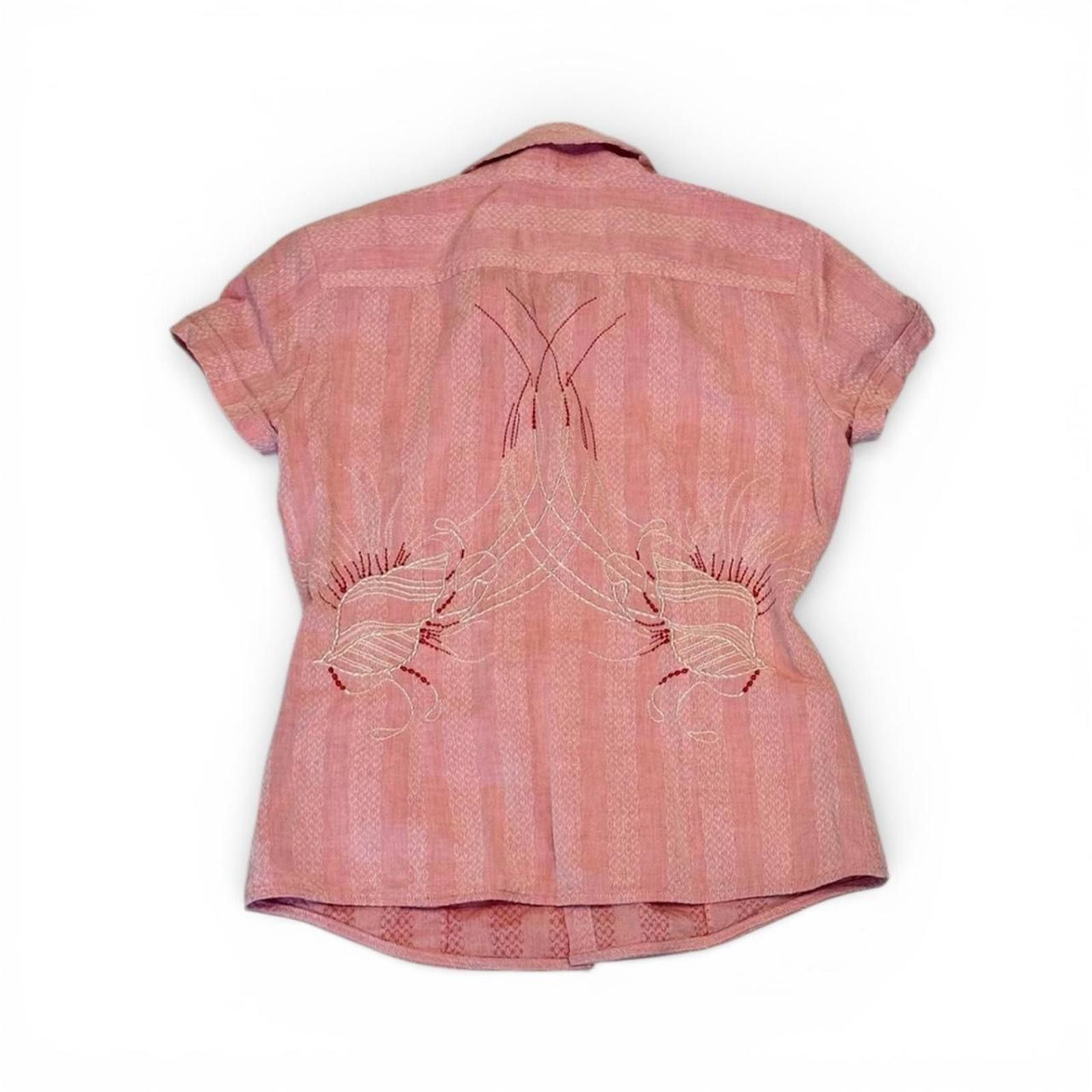 Diesel Diesel unique pink back stitches button up tee / t-shirt Size XS / US 0-2 / IT 36-38 - 1 Thumbnail